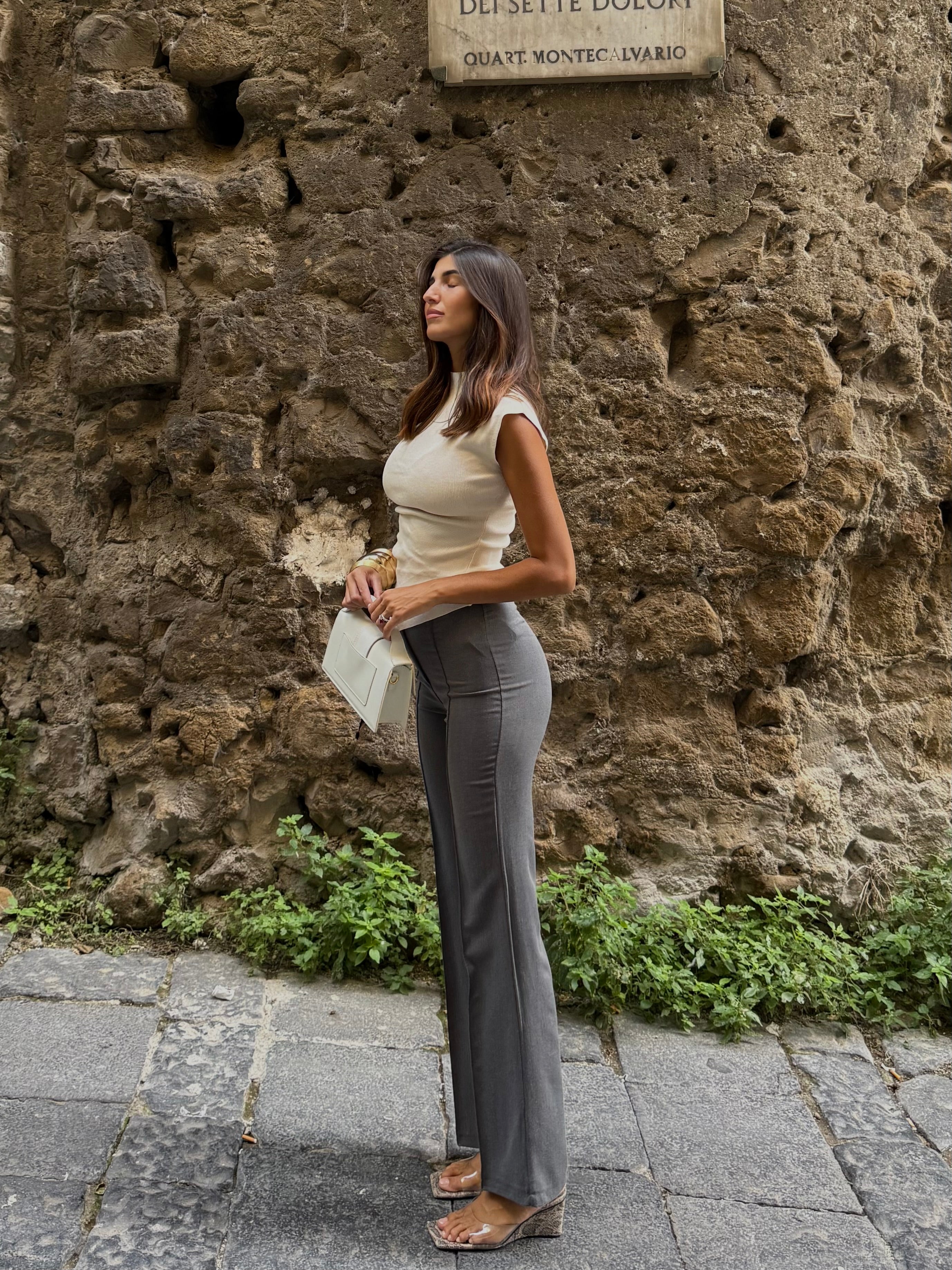 Pantalone classico grigio - LadyB Shop Online