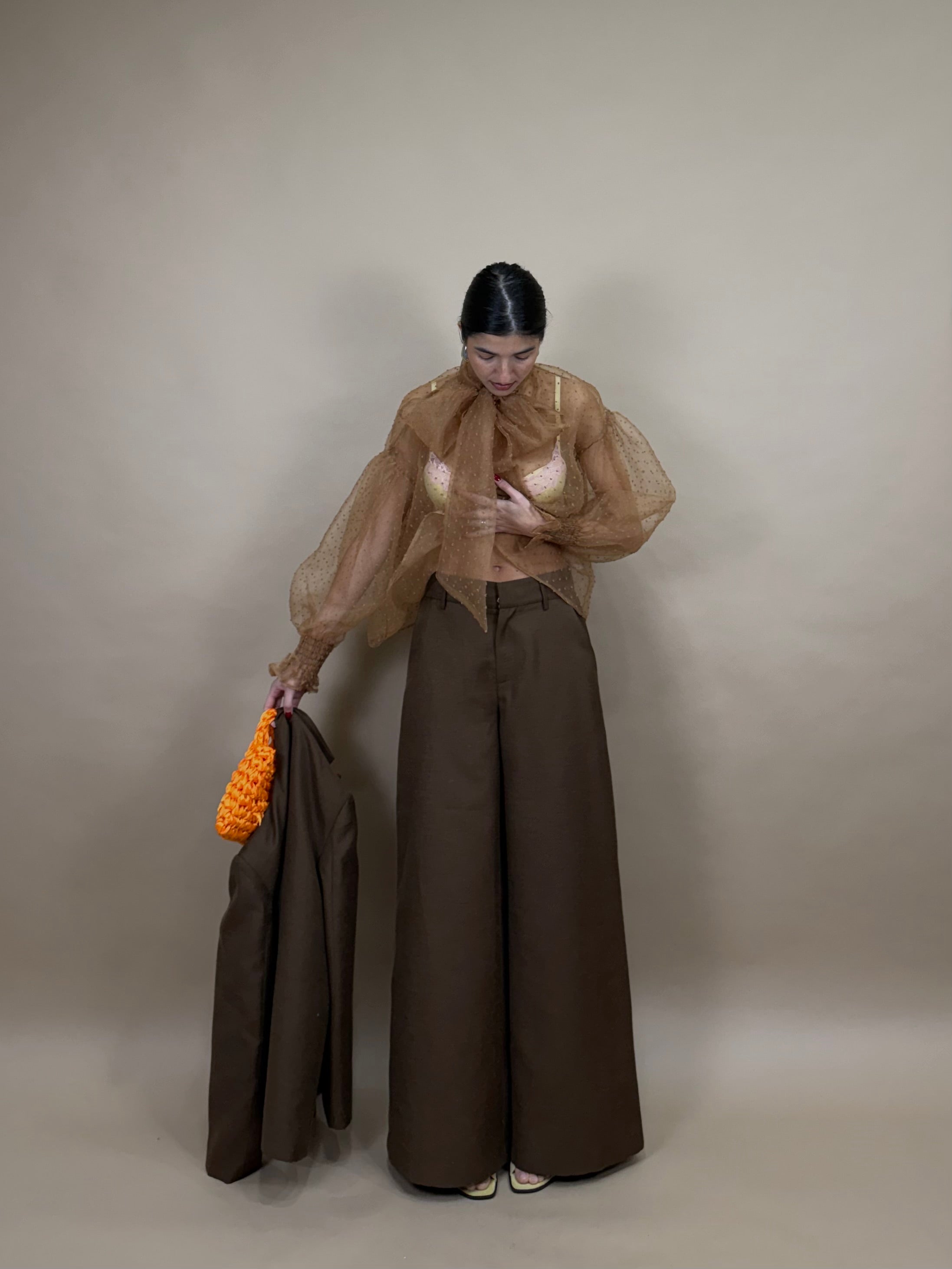 Pantalone Georgina By Lumina marrone