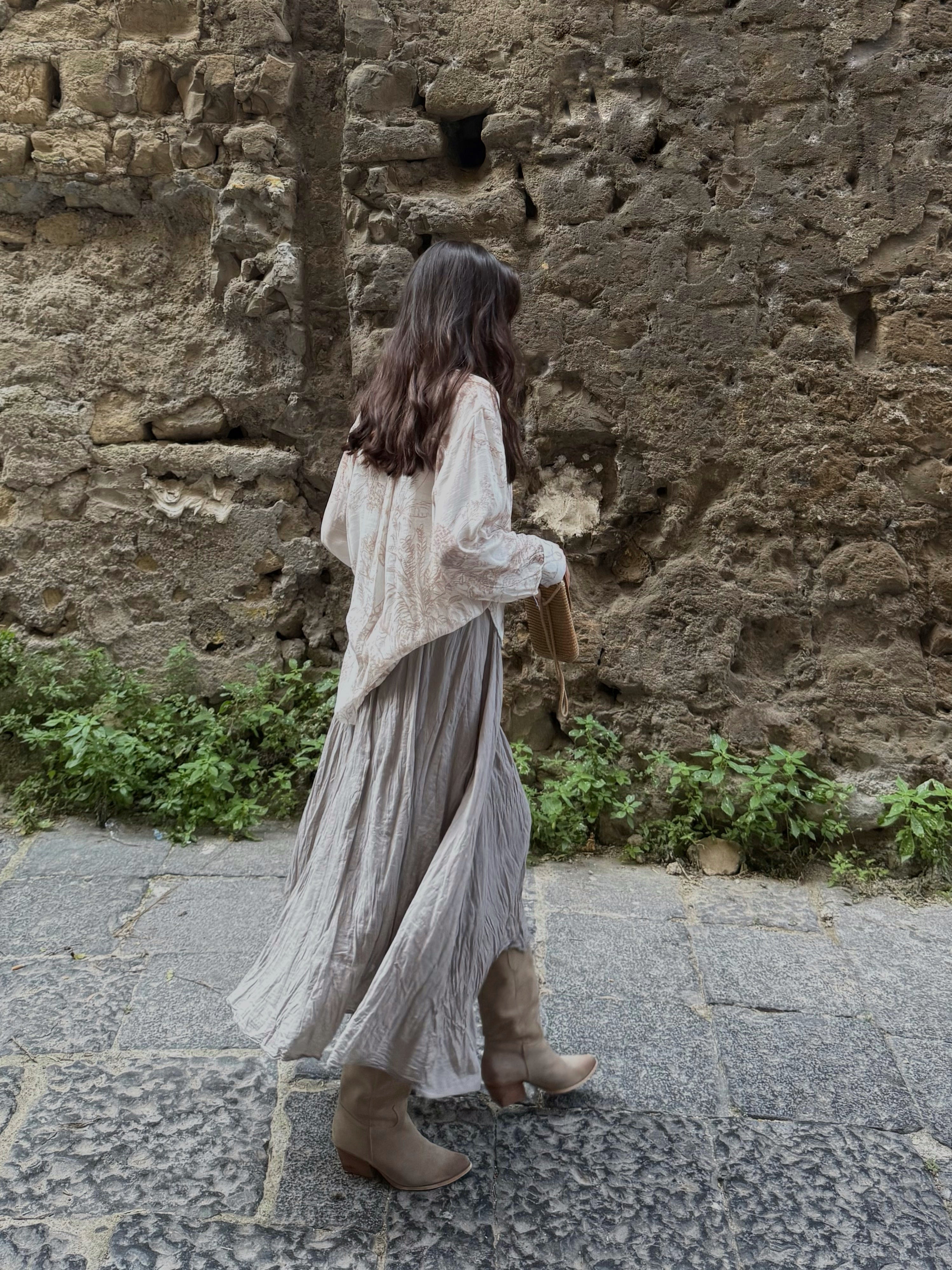 Gonna in cotone fango - LadyB Shop Online