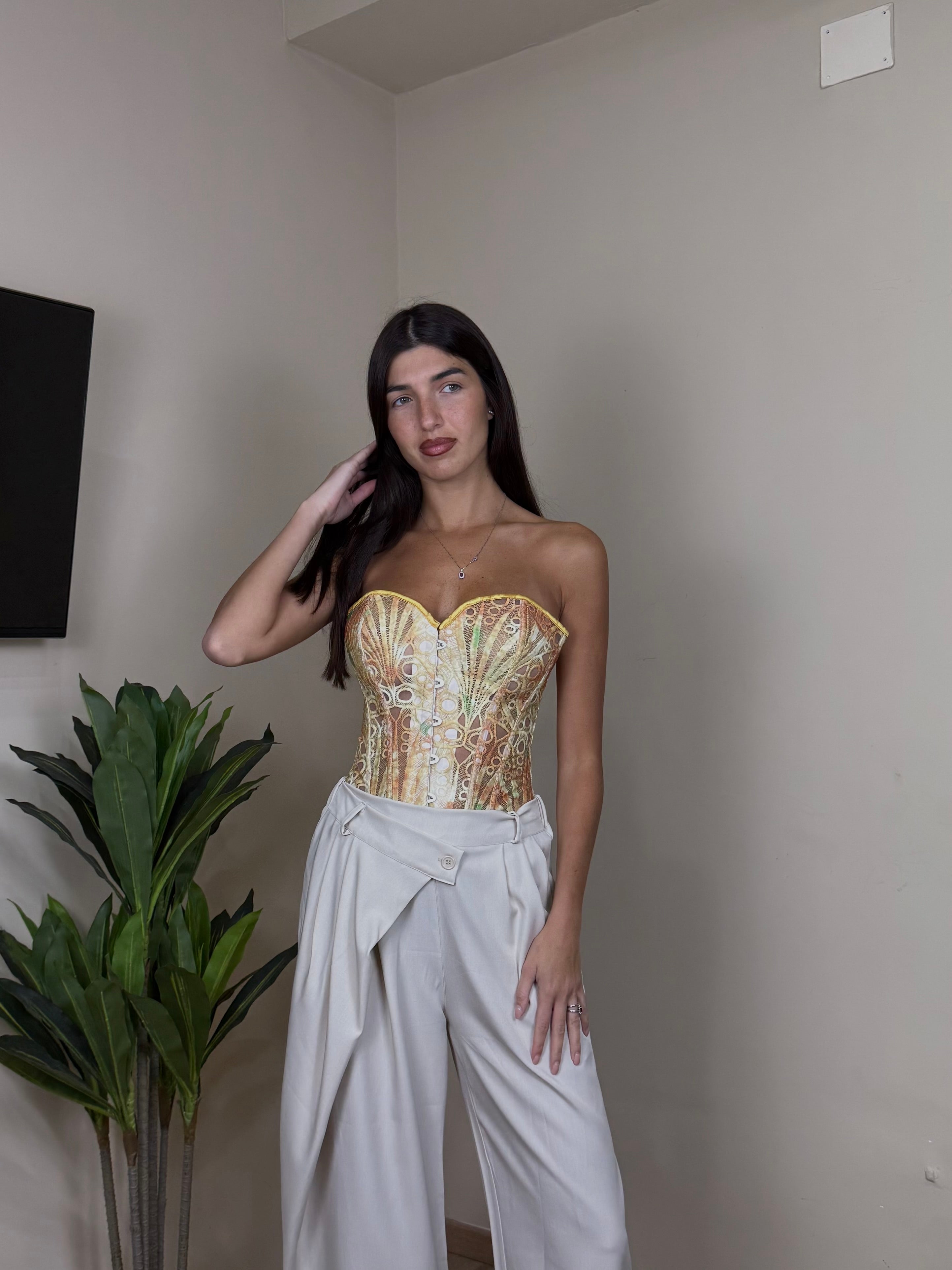 Corpetto Nadia giallo