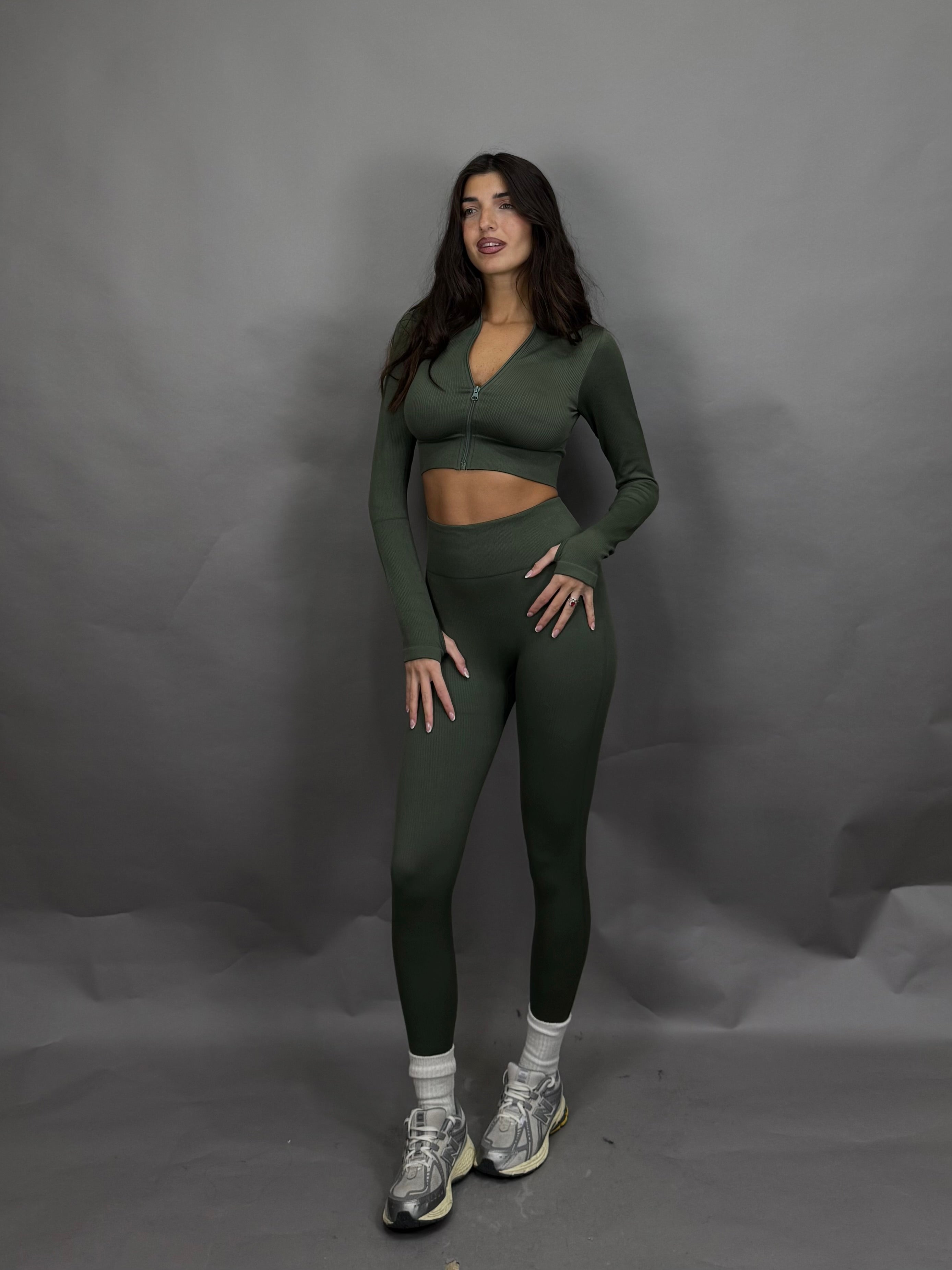 Coordinato pilates verde