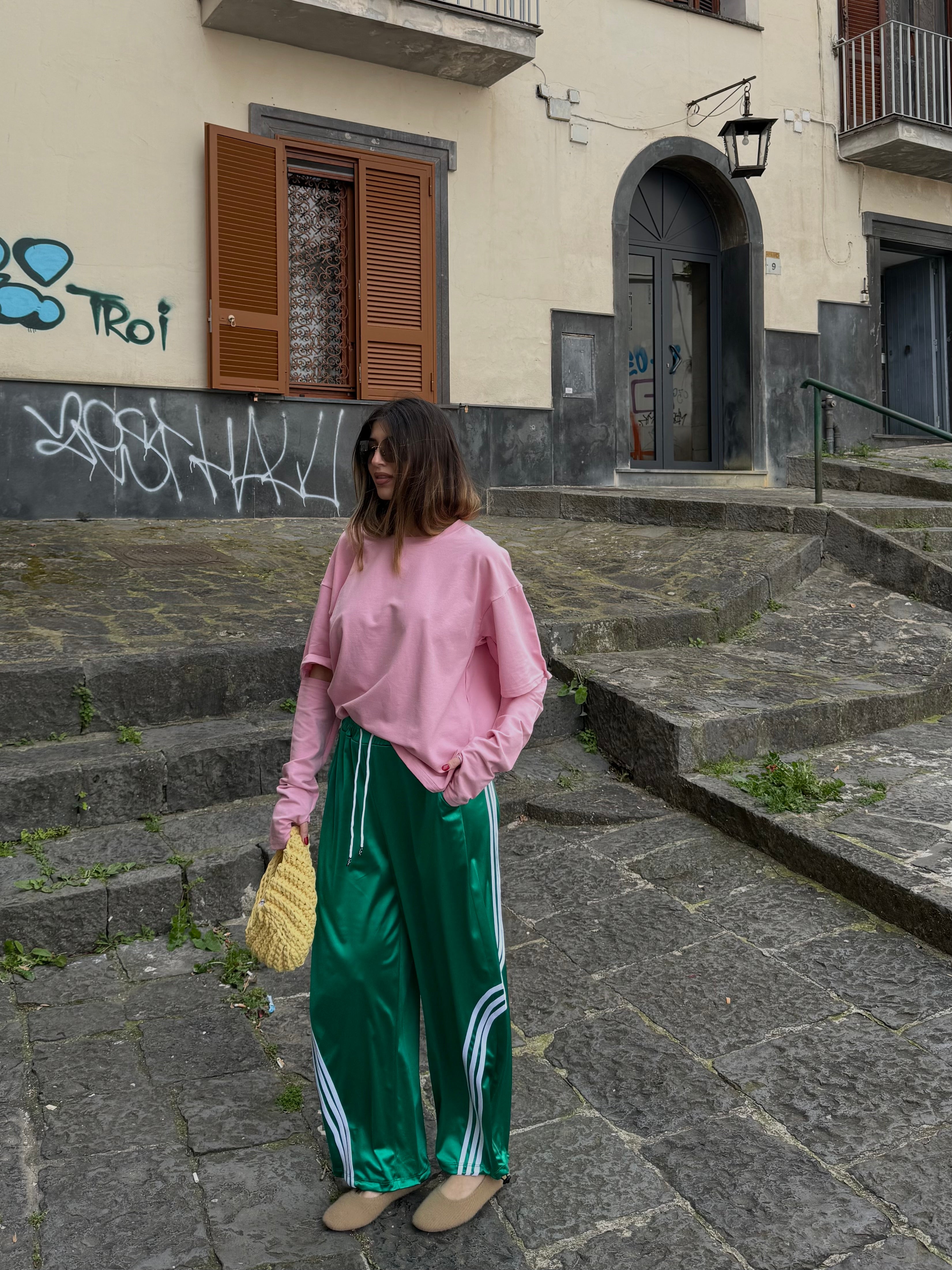 Pantalone Adid verde - LadyB Shop Online