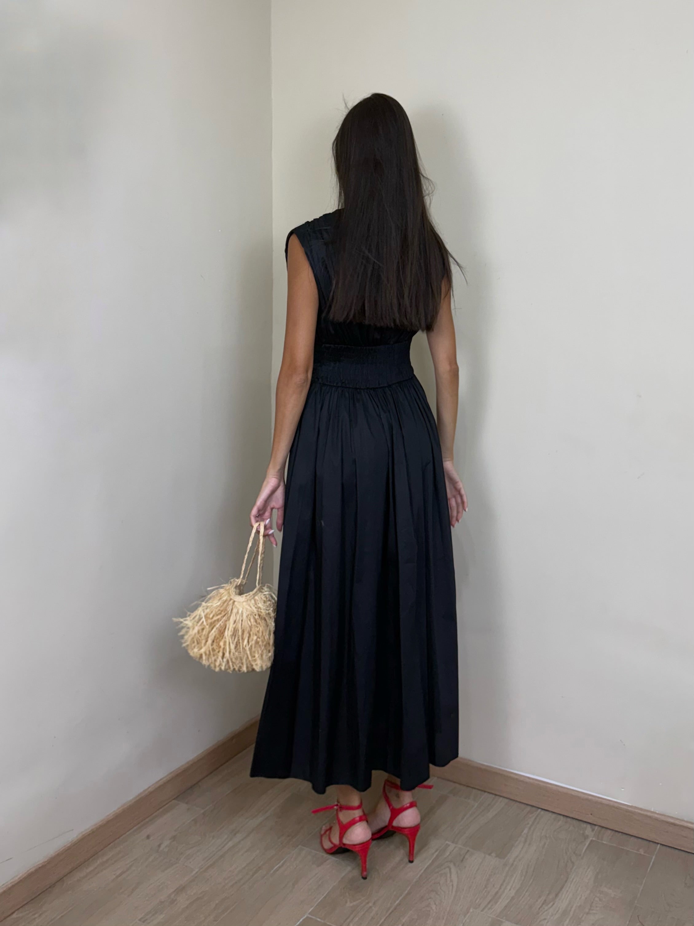 Dress in cotone black