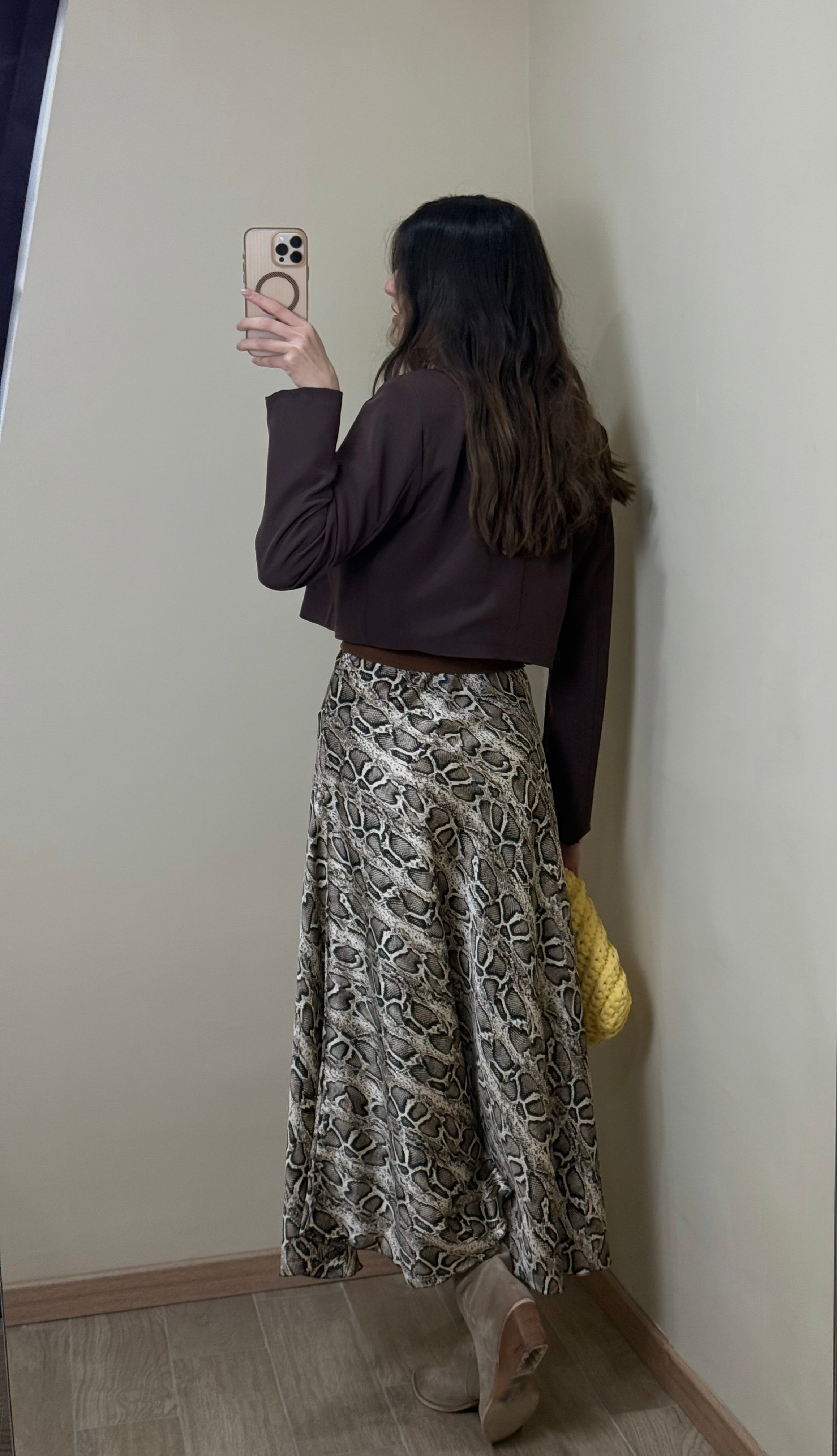 Gonna satin pitonata - LadyB Shop Online