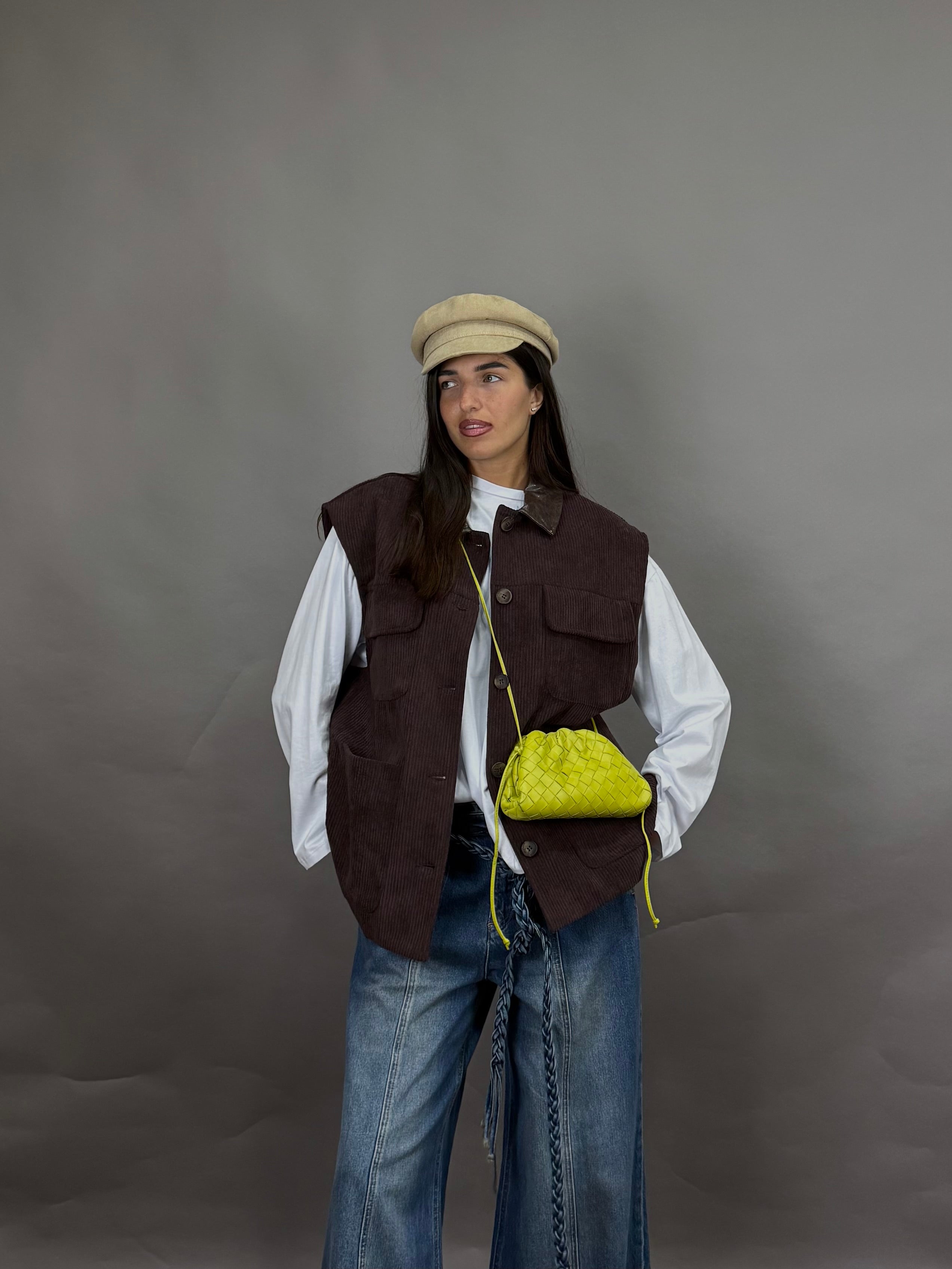 Gilet velluto lumina