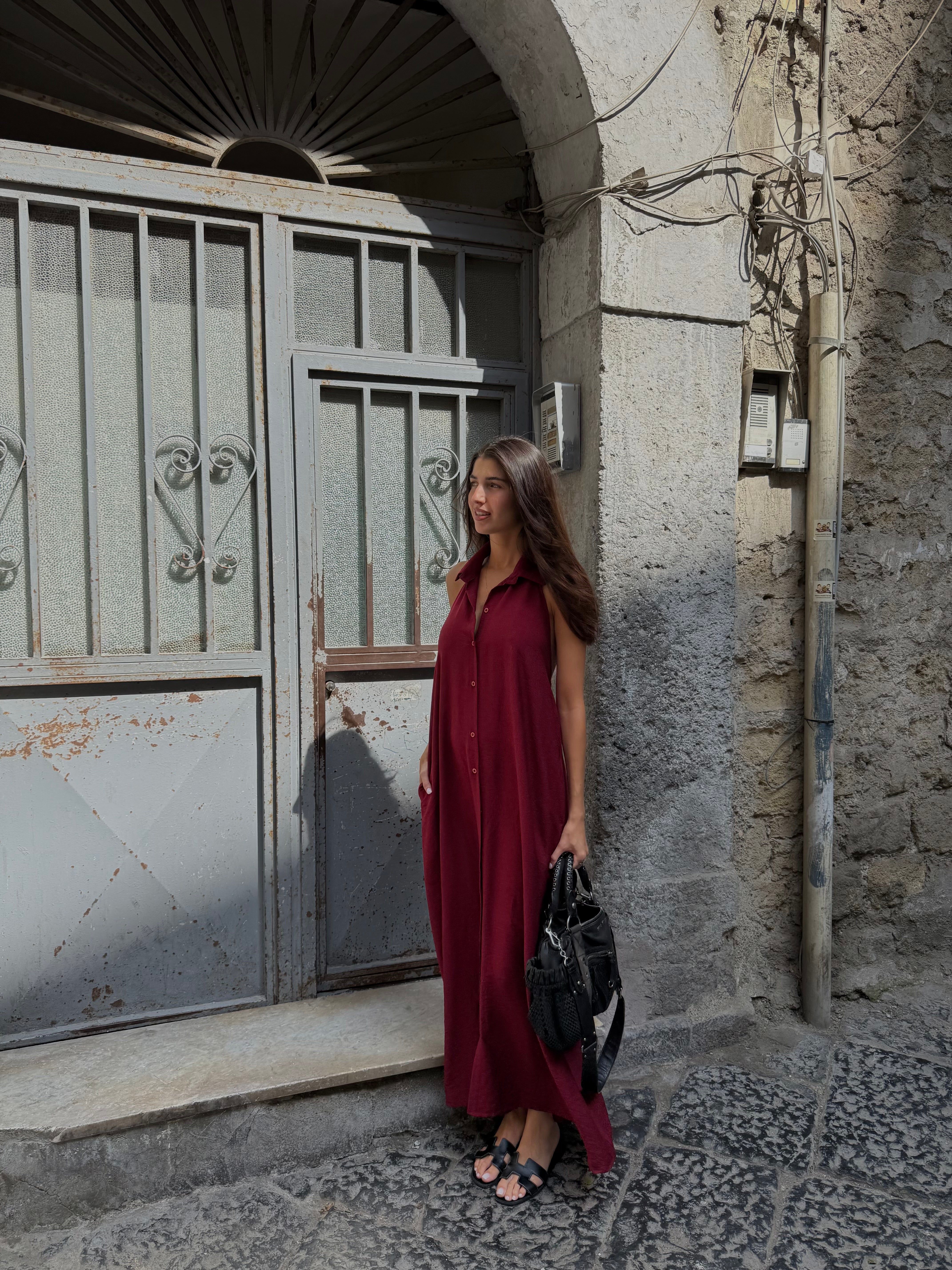 Dress Lucilla bordeaux - LadyB Shop Online