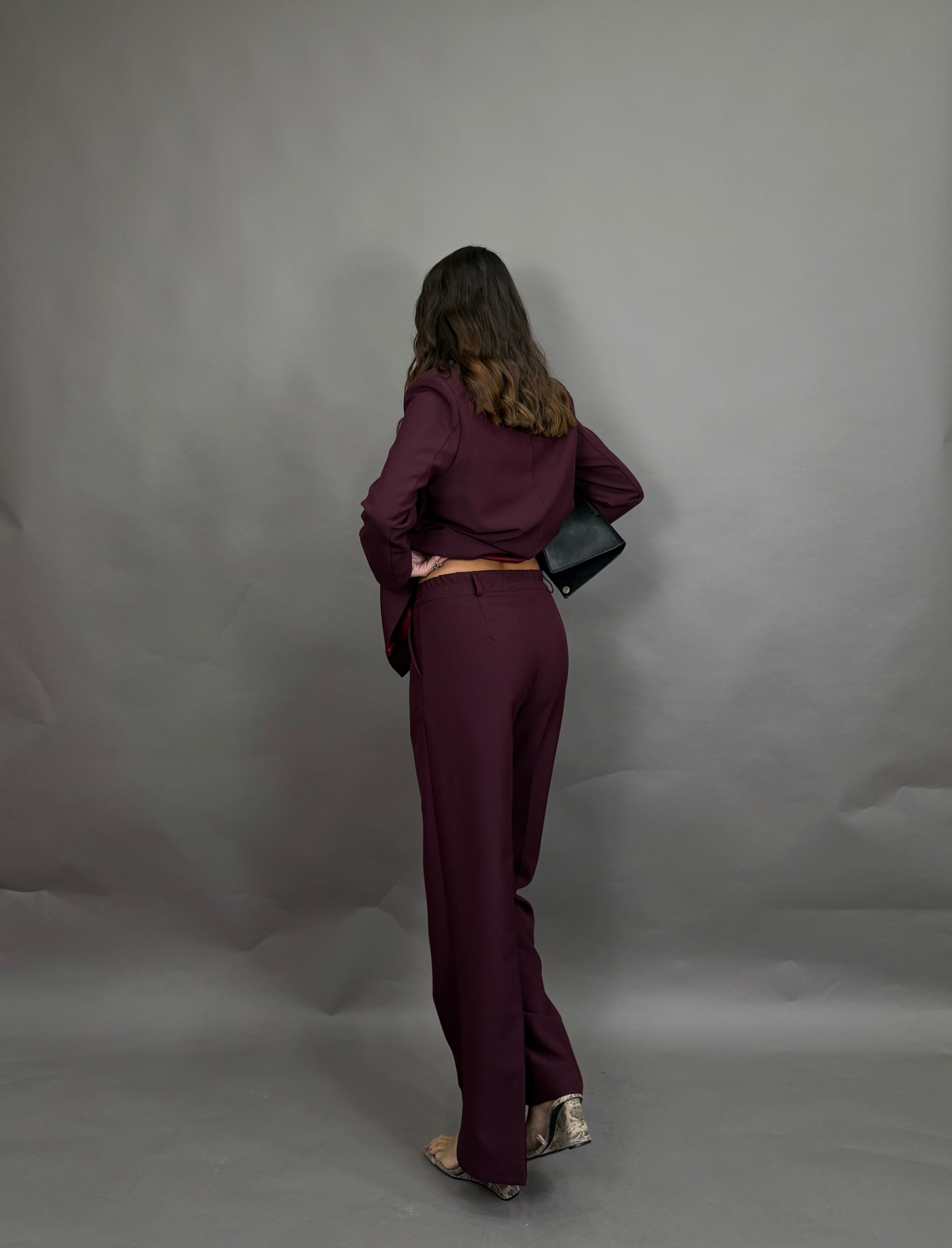 Tailleur Elena bordeaux