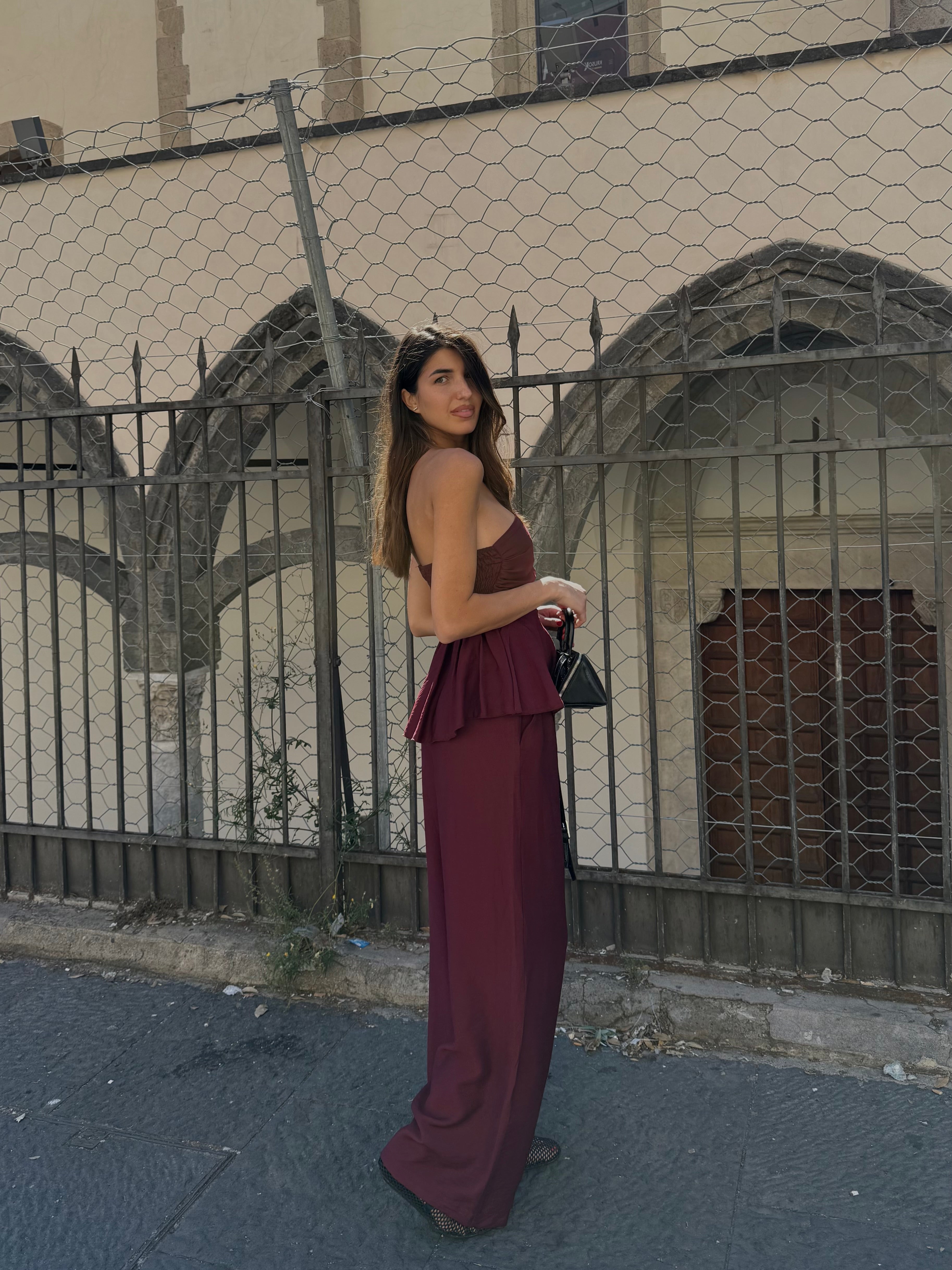 Coordinato Amalfi Bordeaux - LadyB Shop Online