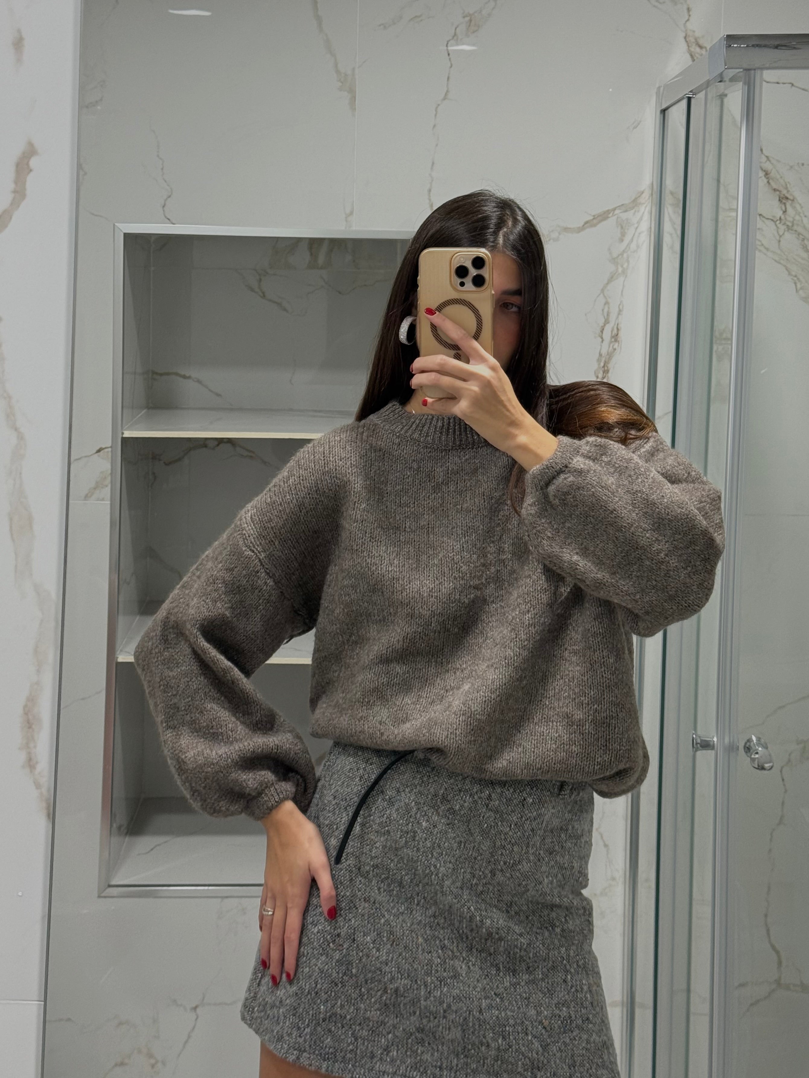 Maglione Merci Tortora