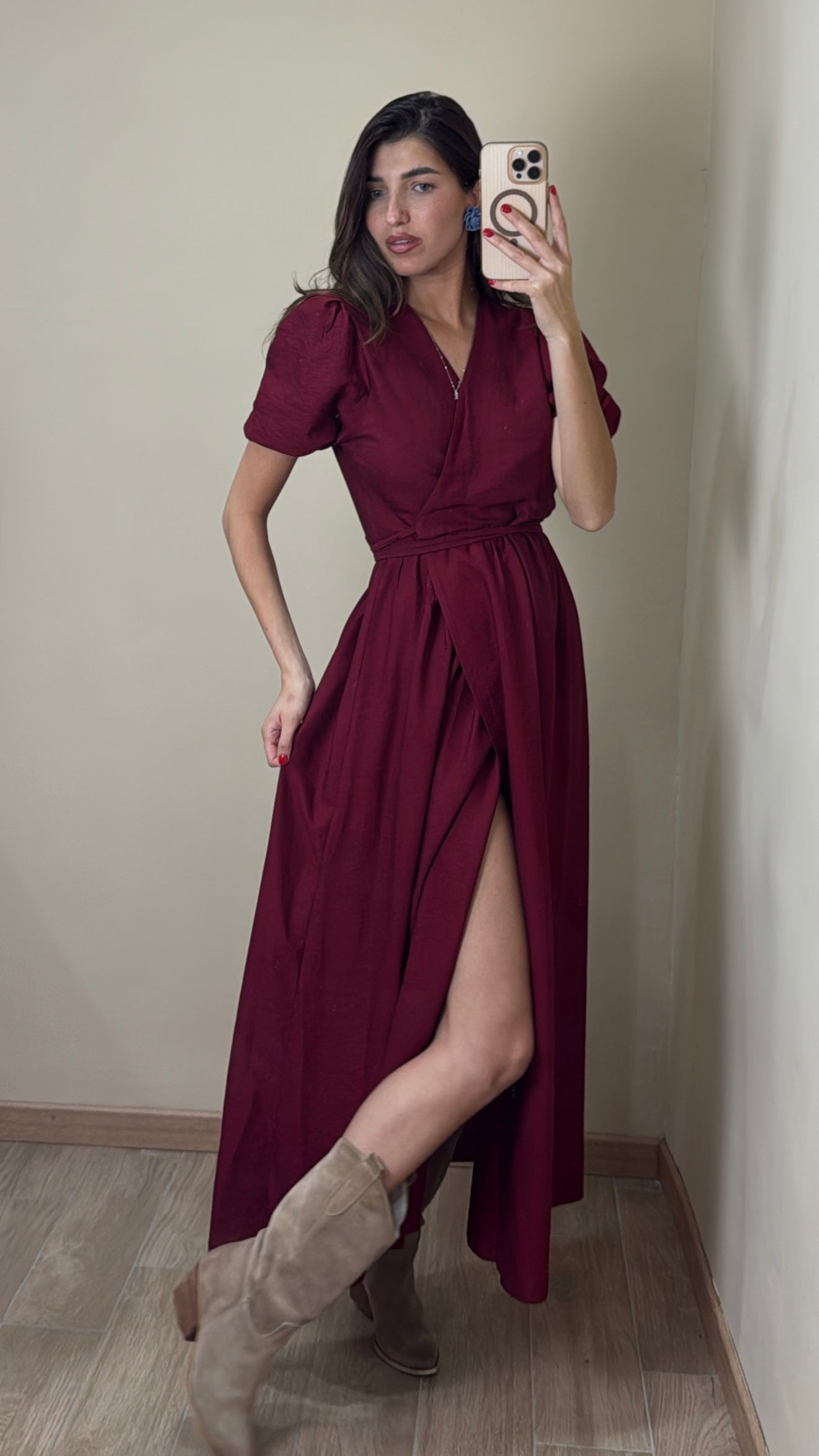 Dress Lucy bordeaux - LadyB Shop Online