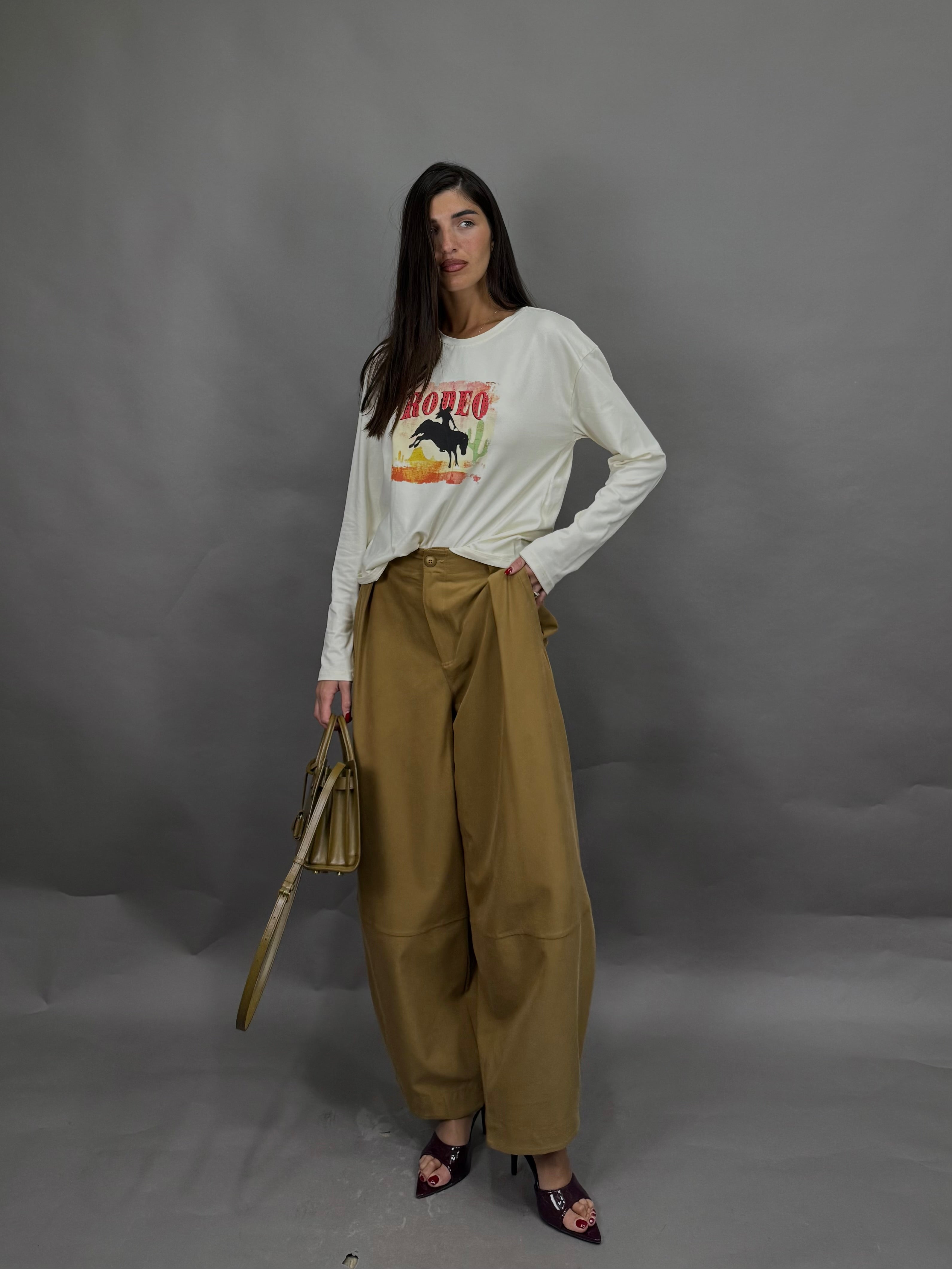 Maglia rodeo panna