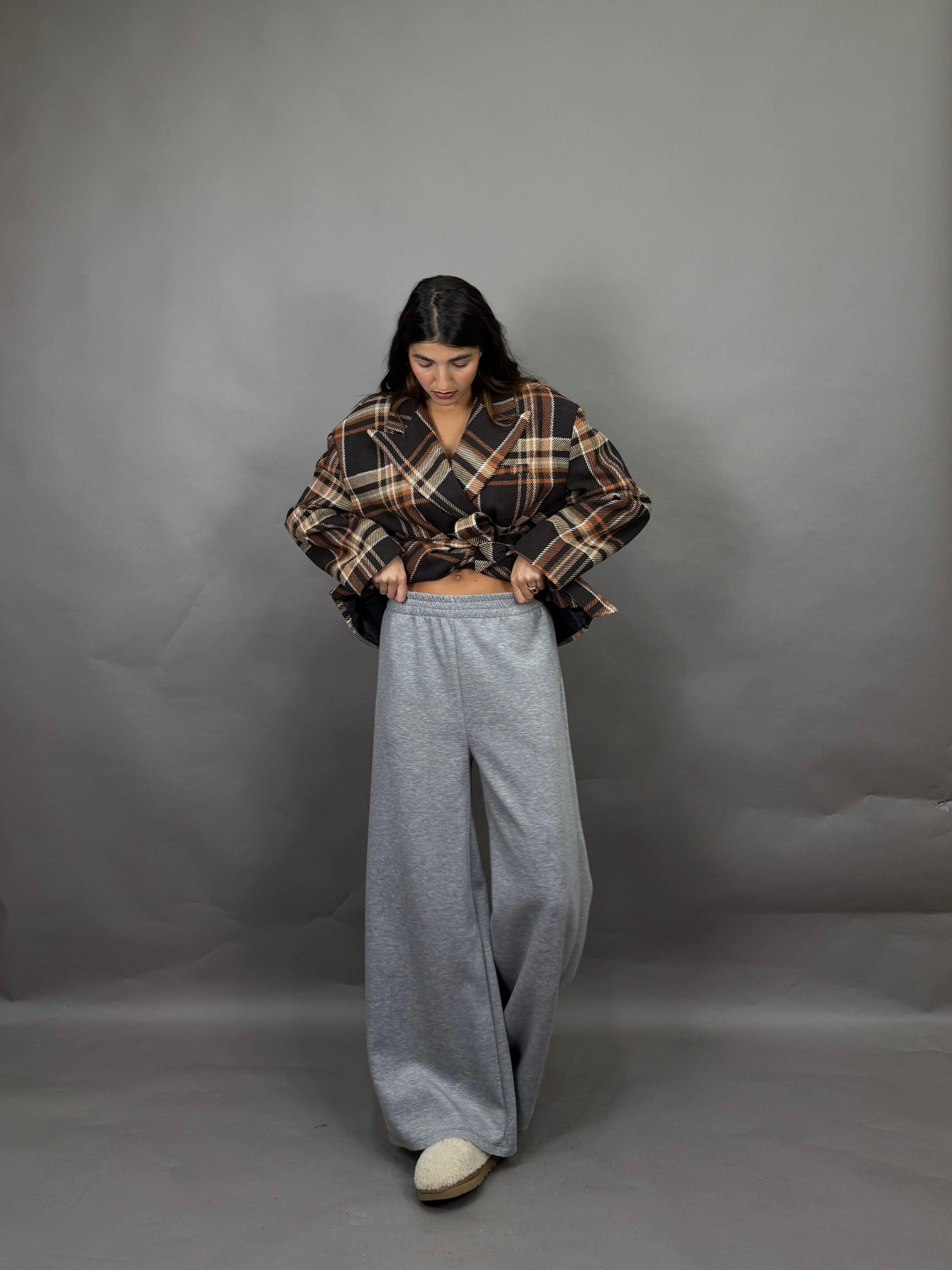 Pantalone tuta grigio