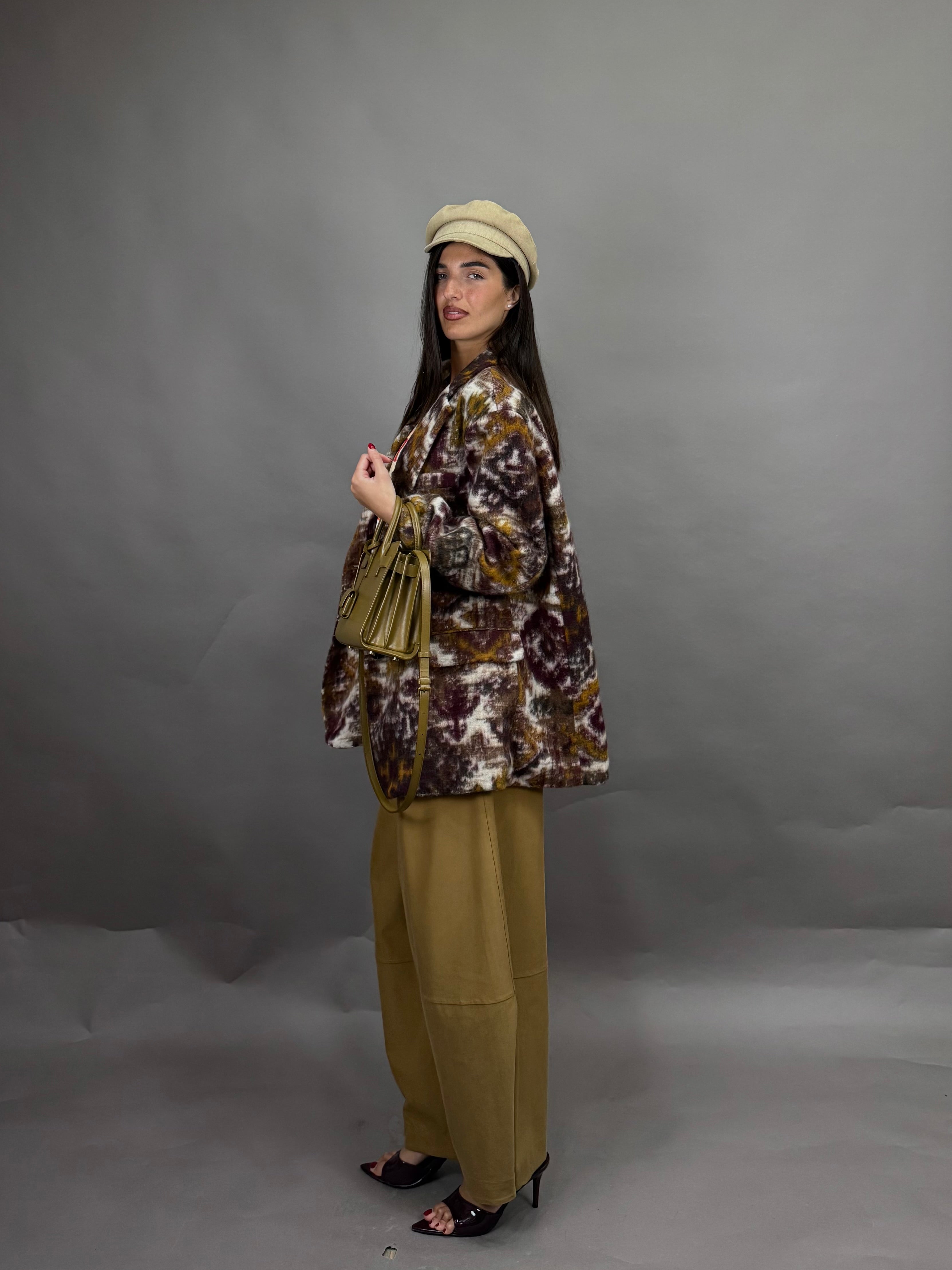 Giacca peso cappotto lumina bordeaux