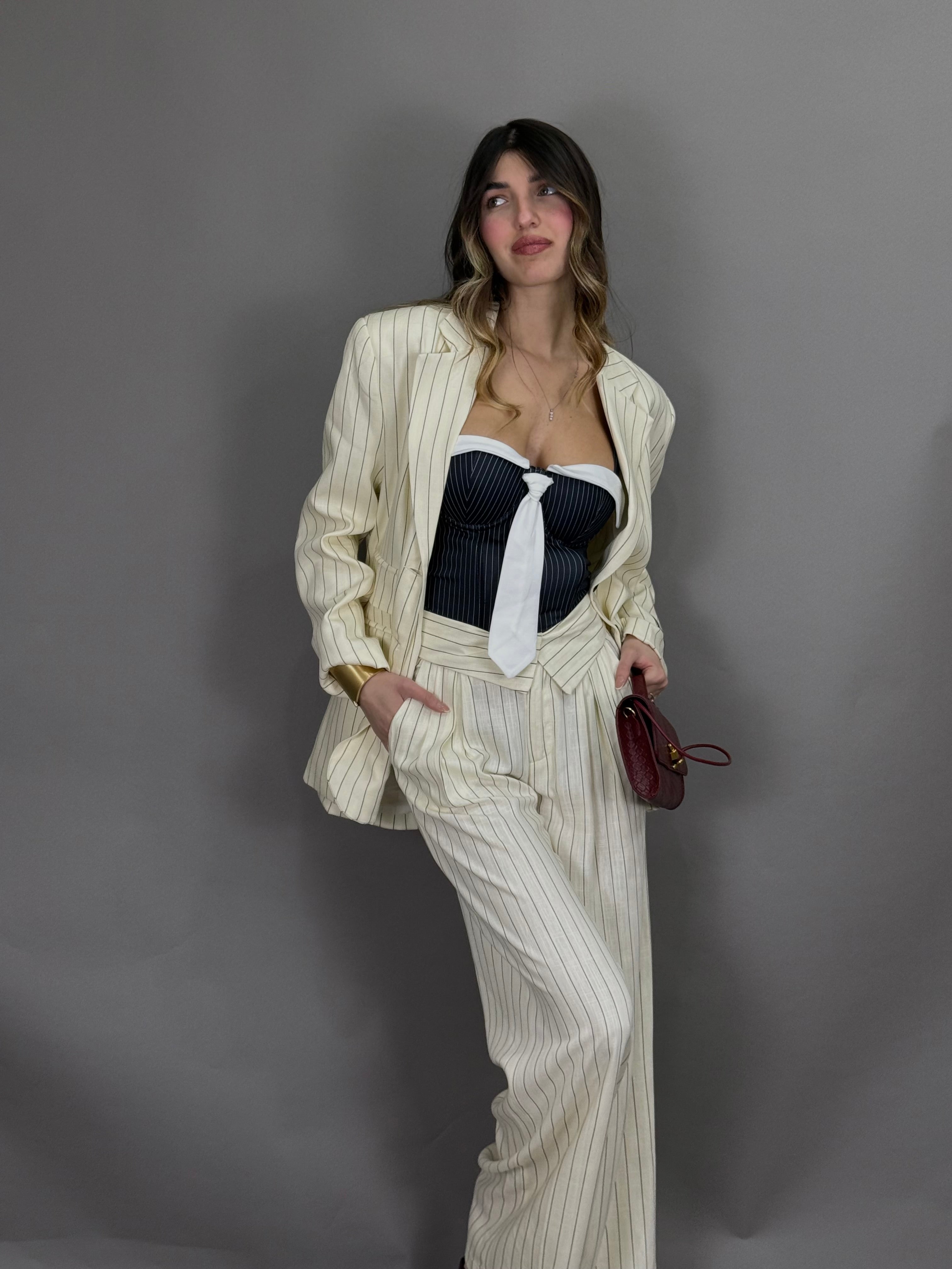 Corpetto gessato - LadyB Shop Online