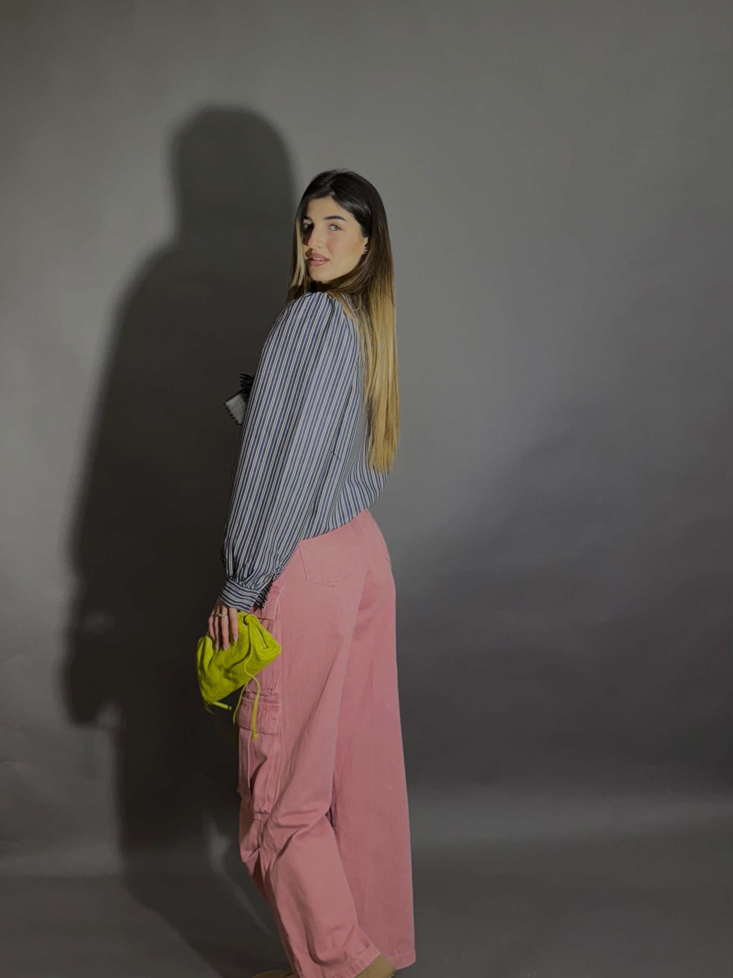 Jeans cargo rosa - LadyB Shop Online