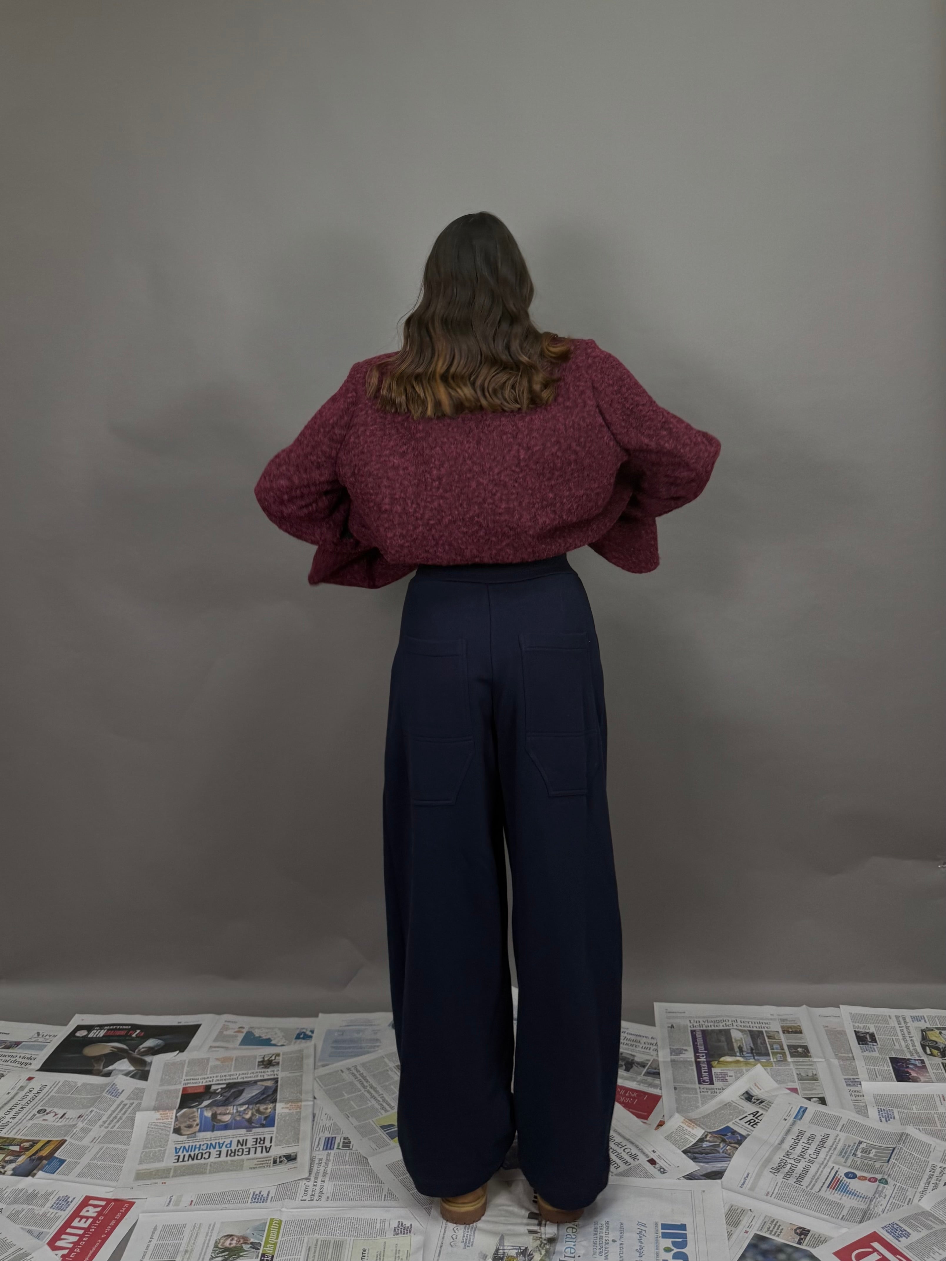 Panta tuta lumina blu