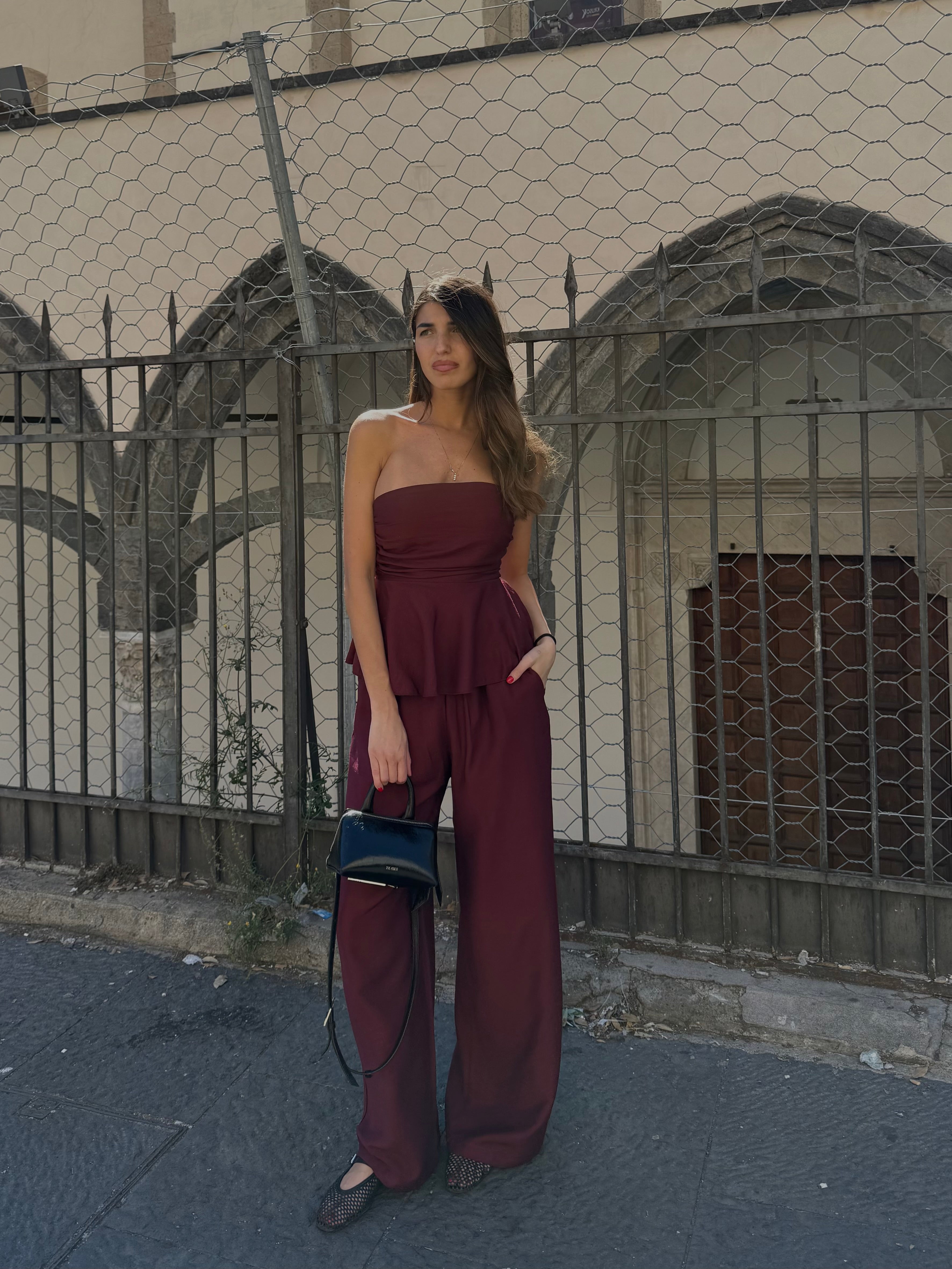Coordinato Amalfi Bordeaux - LadyB Shop Online
