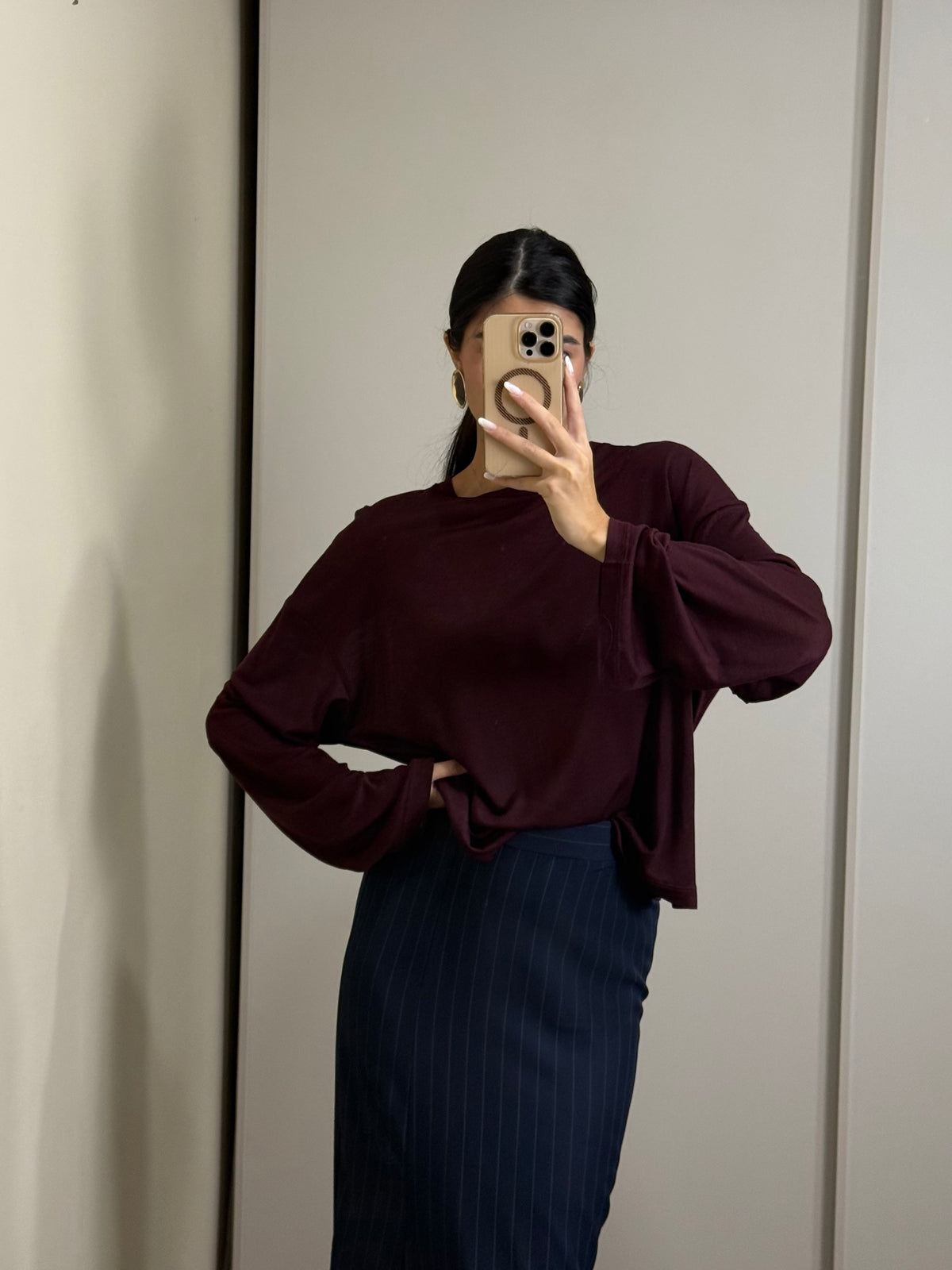 Maglia semitrasparente