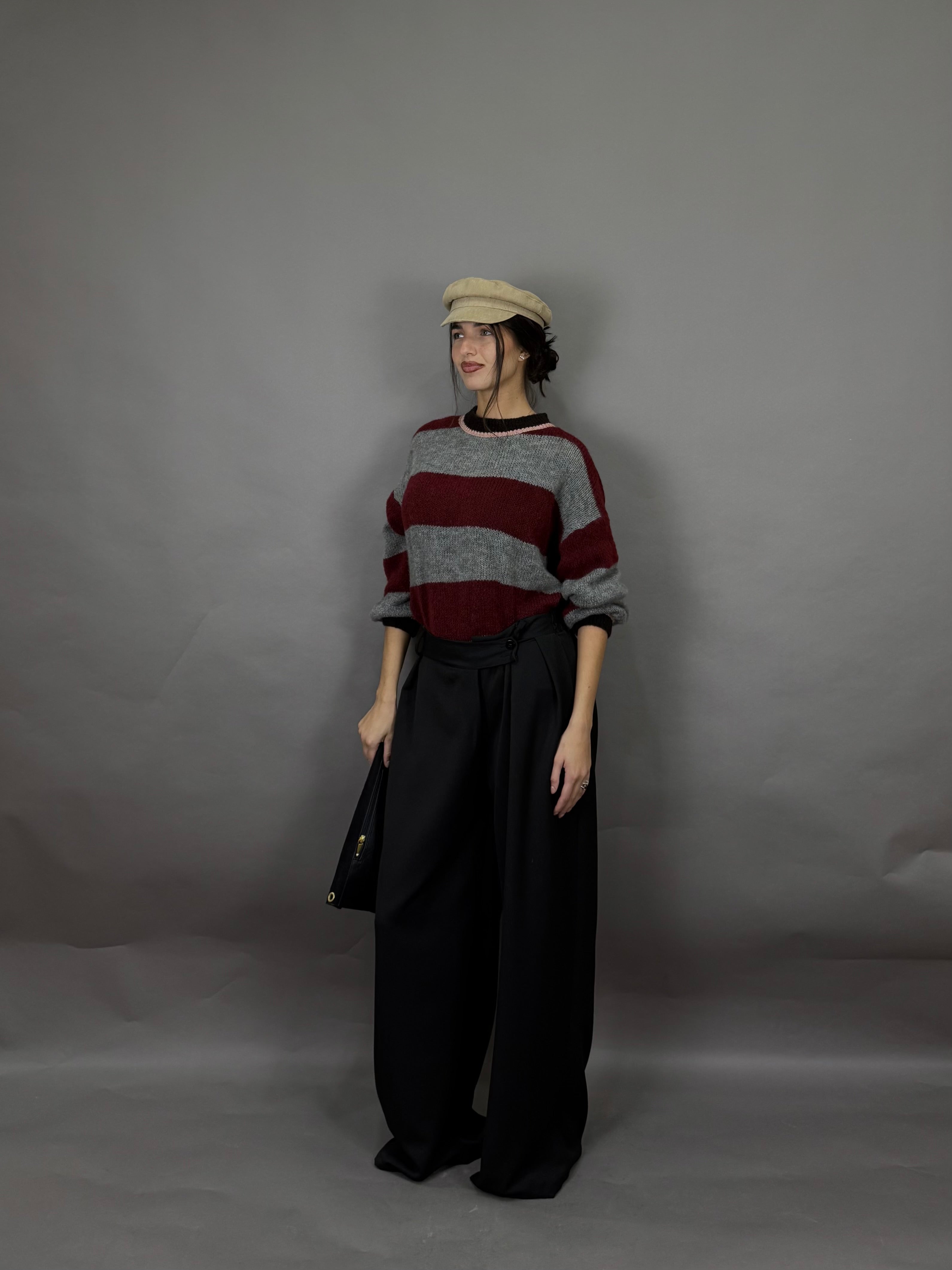 Pantalone storto nero