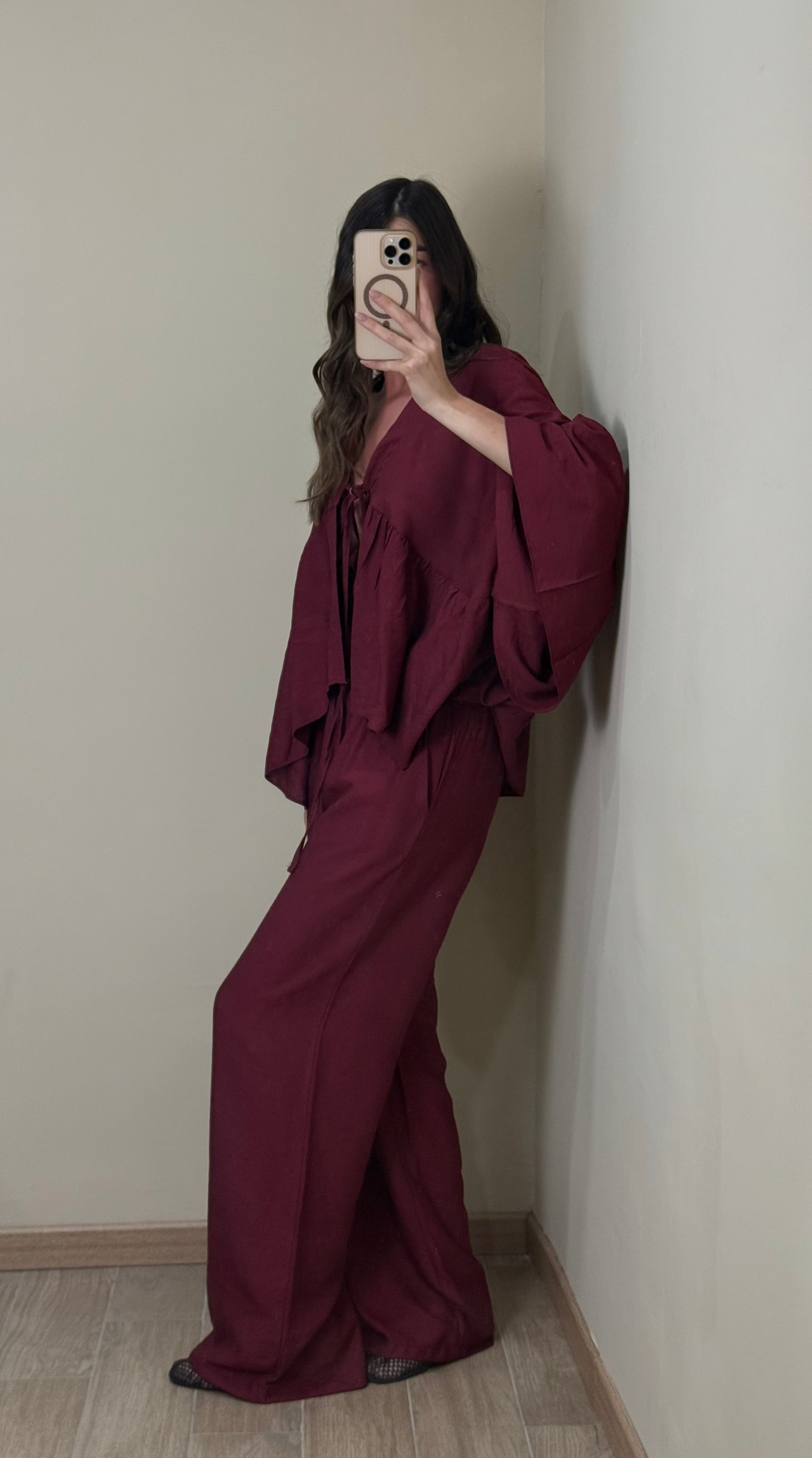 Coordinato Formentera Bordeaux - LadyB Shop Online