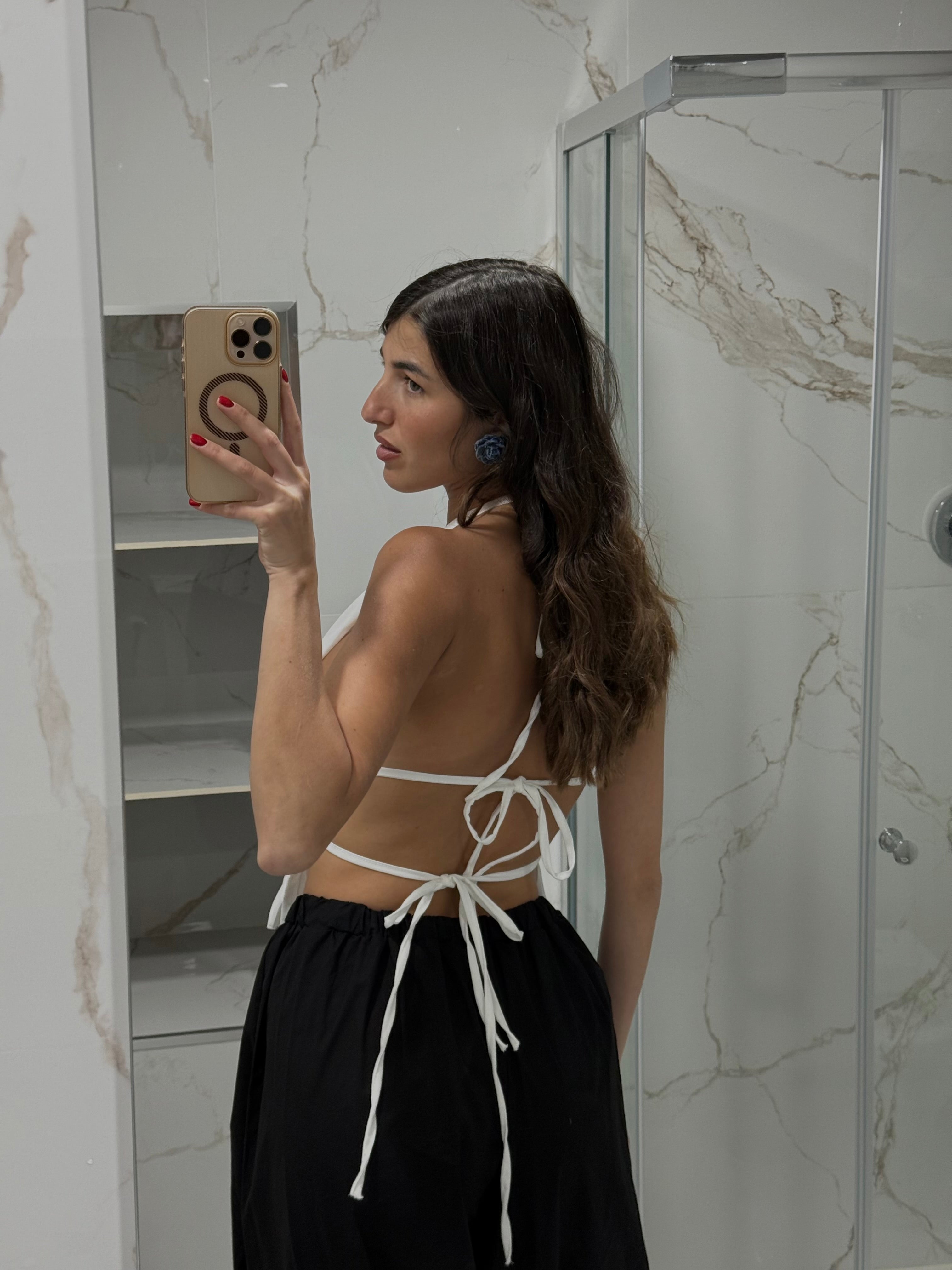 Top Marghe bianco - LadyB Shop Online