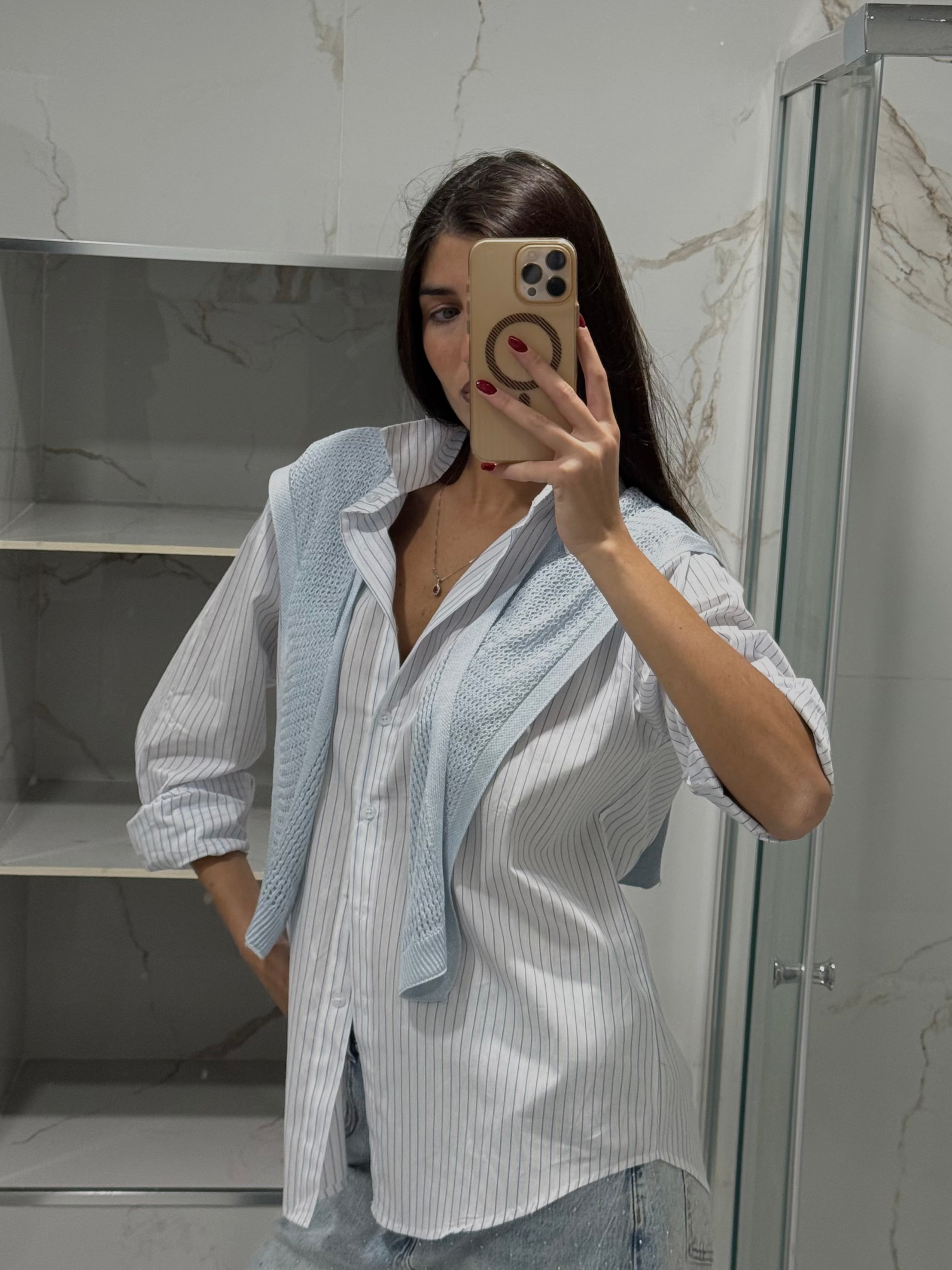 Camicia maglione fake