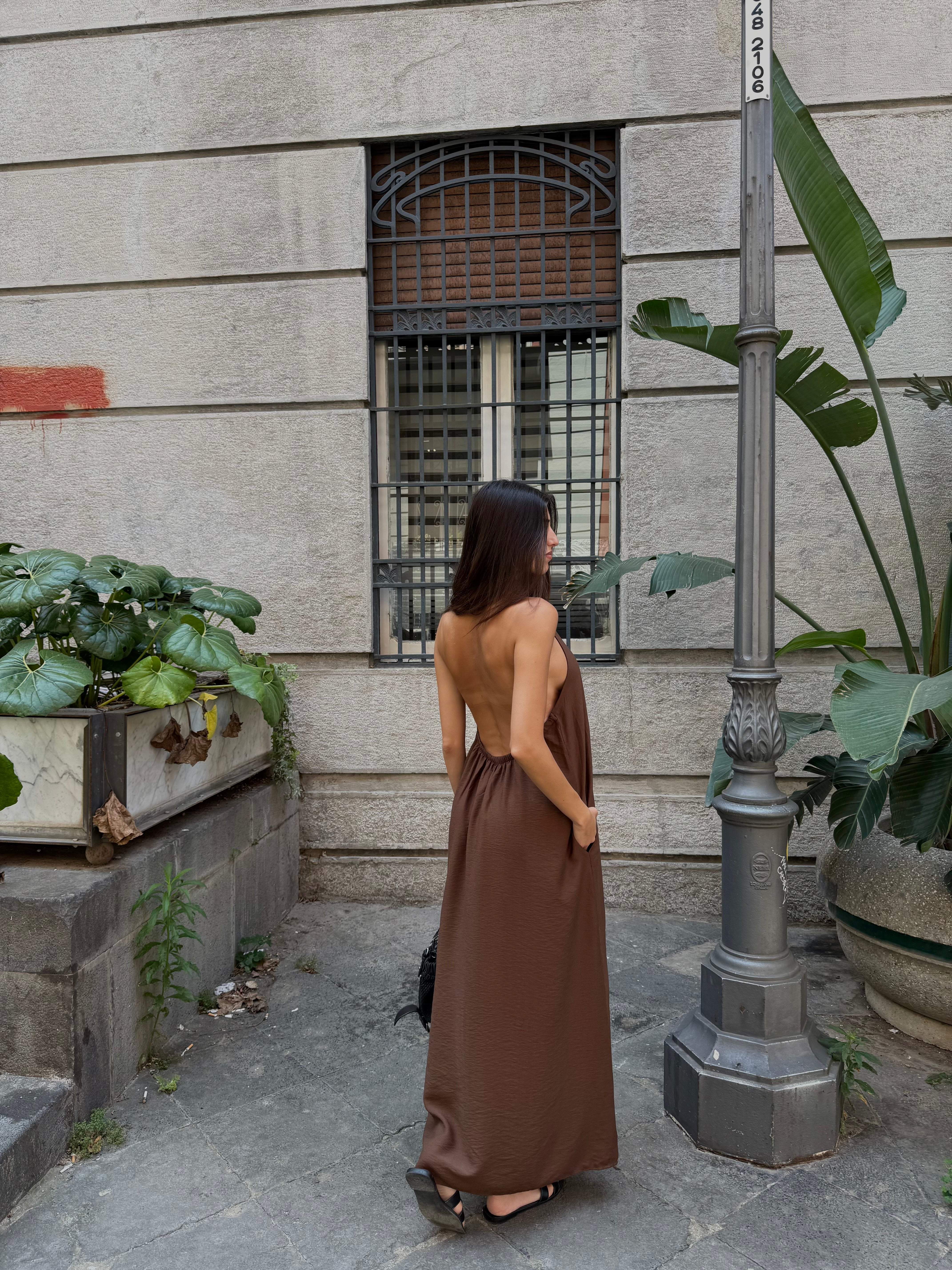 Dress Lucilla marrone - LadyB Shop Online