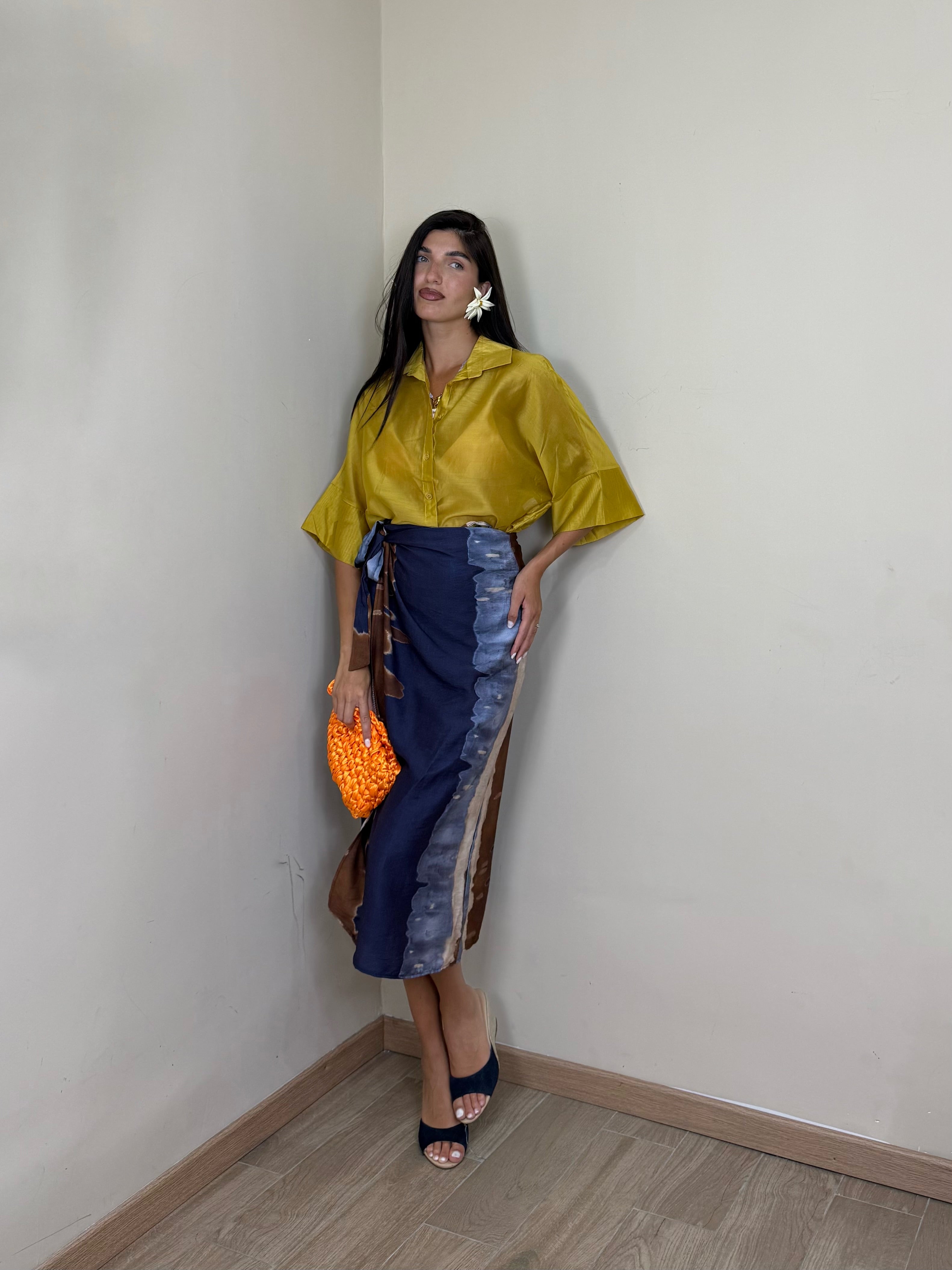 Camicia organza tre quarti