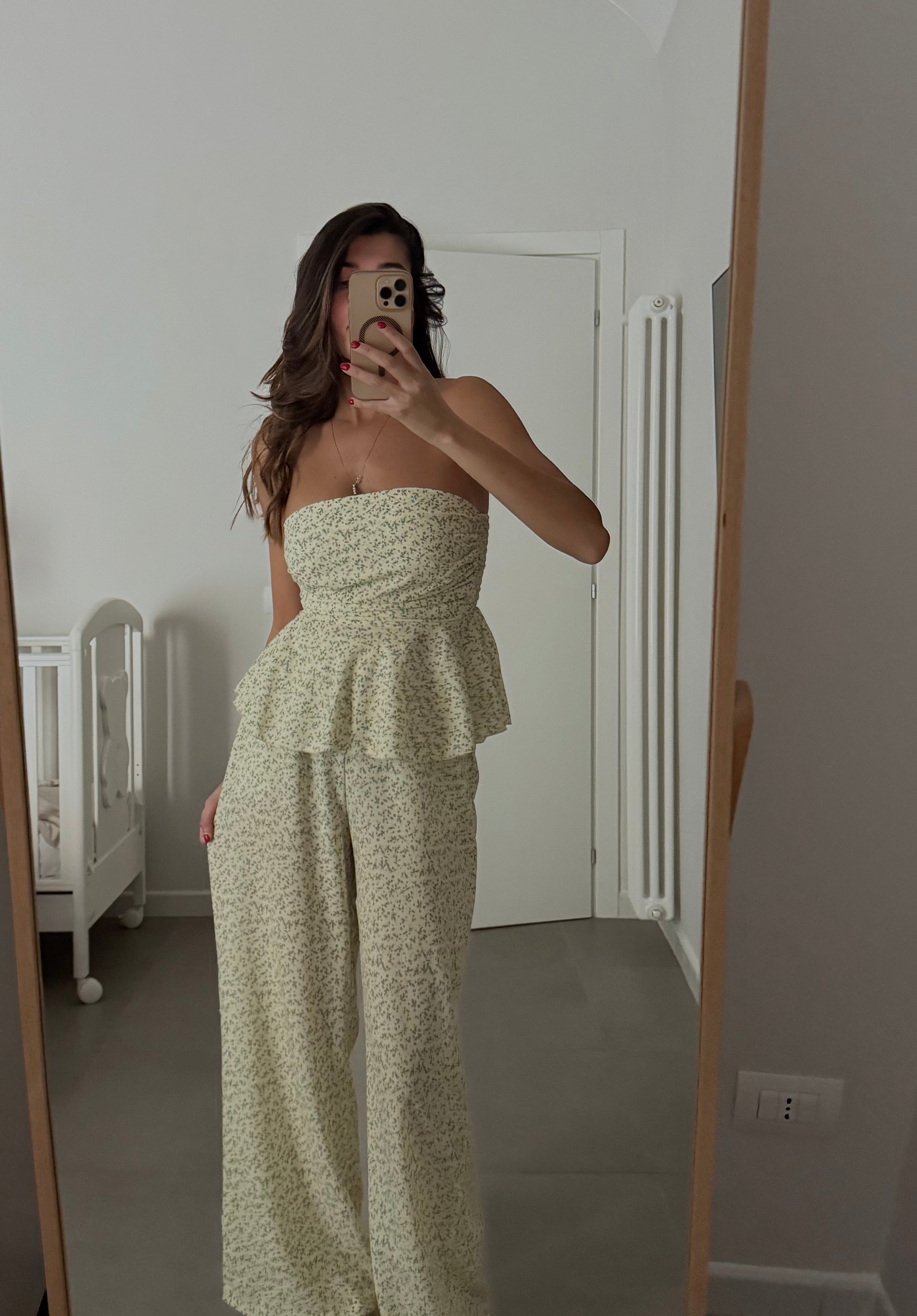 Cord set Amalfi fiori gialli - LadyB Shop Online