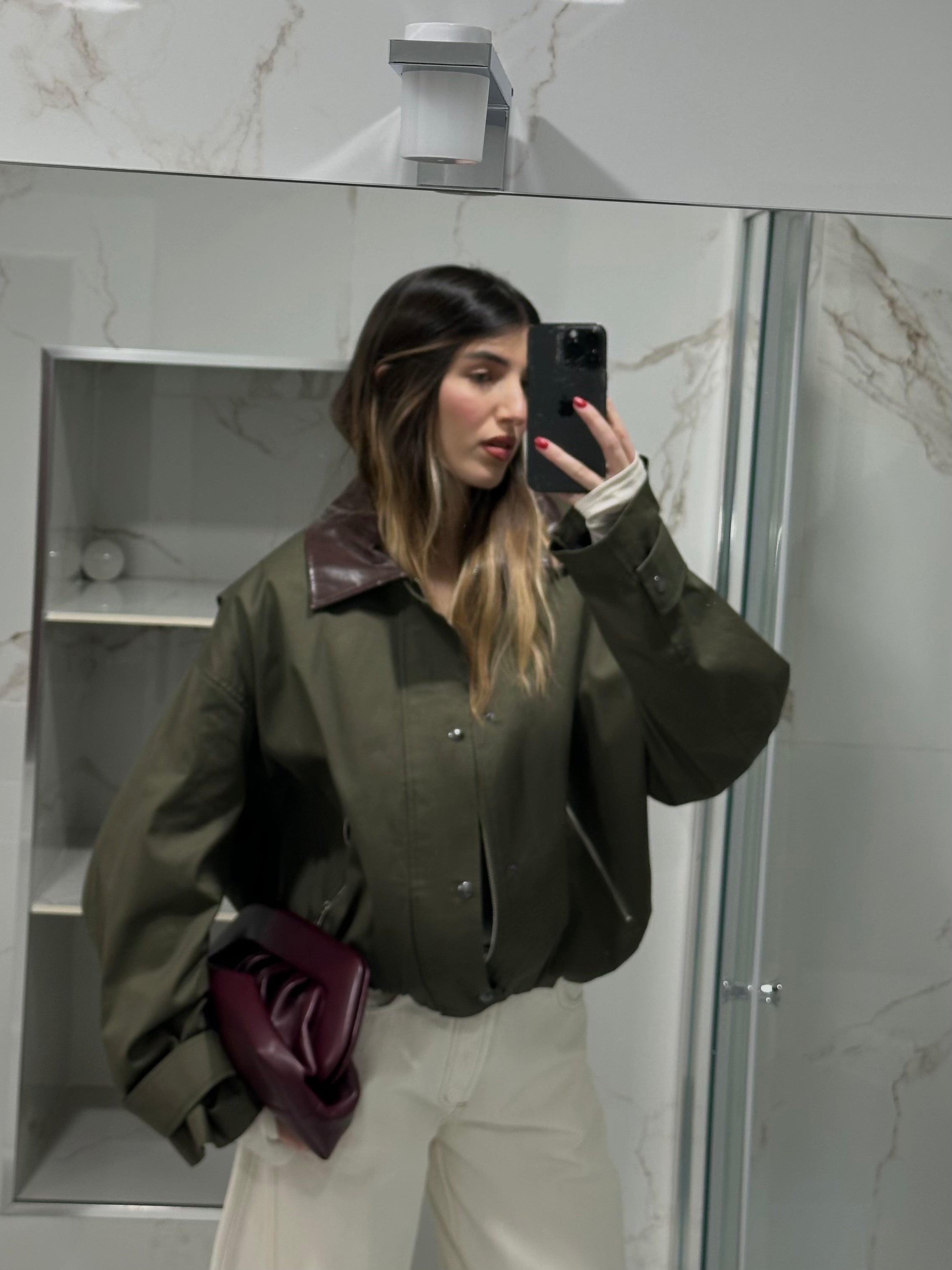 Trench lumina verde - LadyB Shop Online