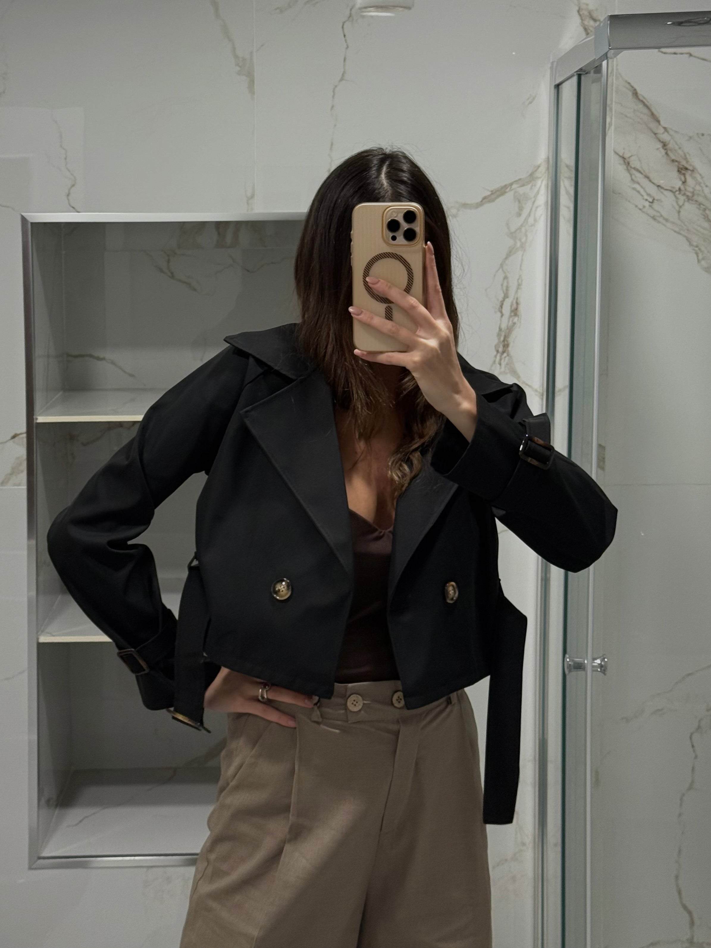 Trench Bunny nero - LadyB Shop Online