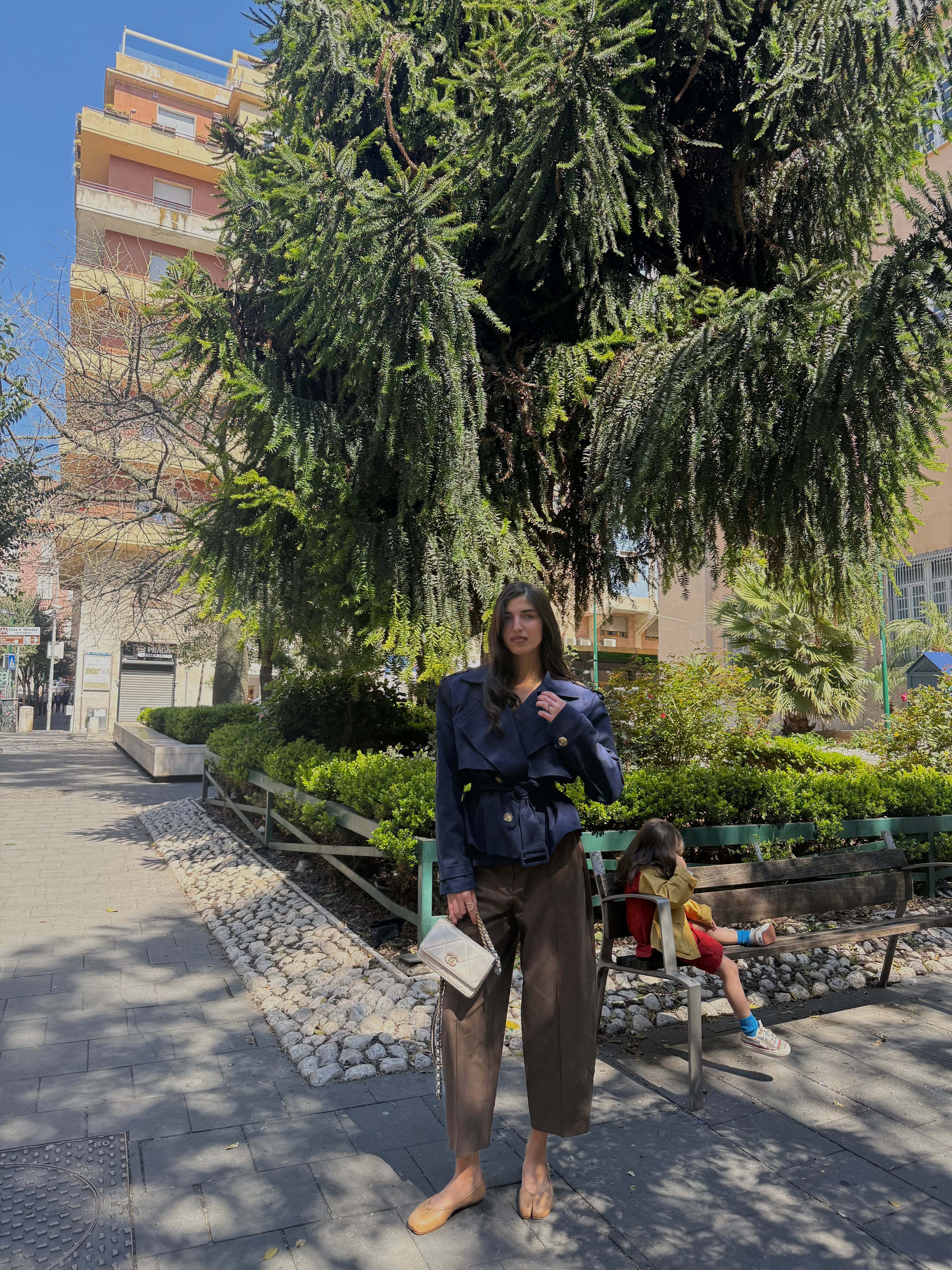 Trench maxi spallina by LadyB blu