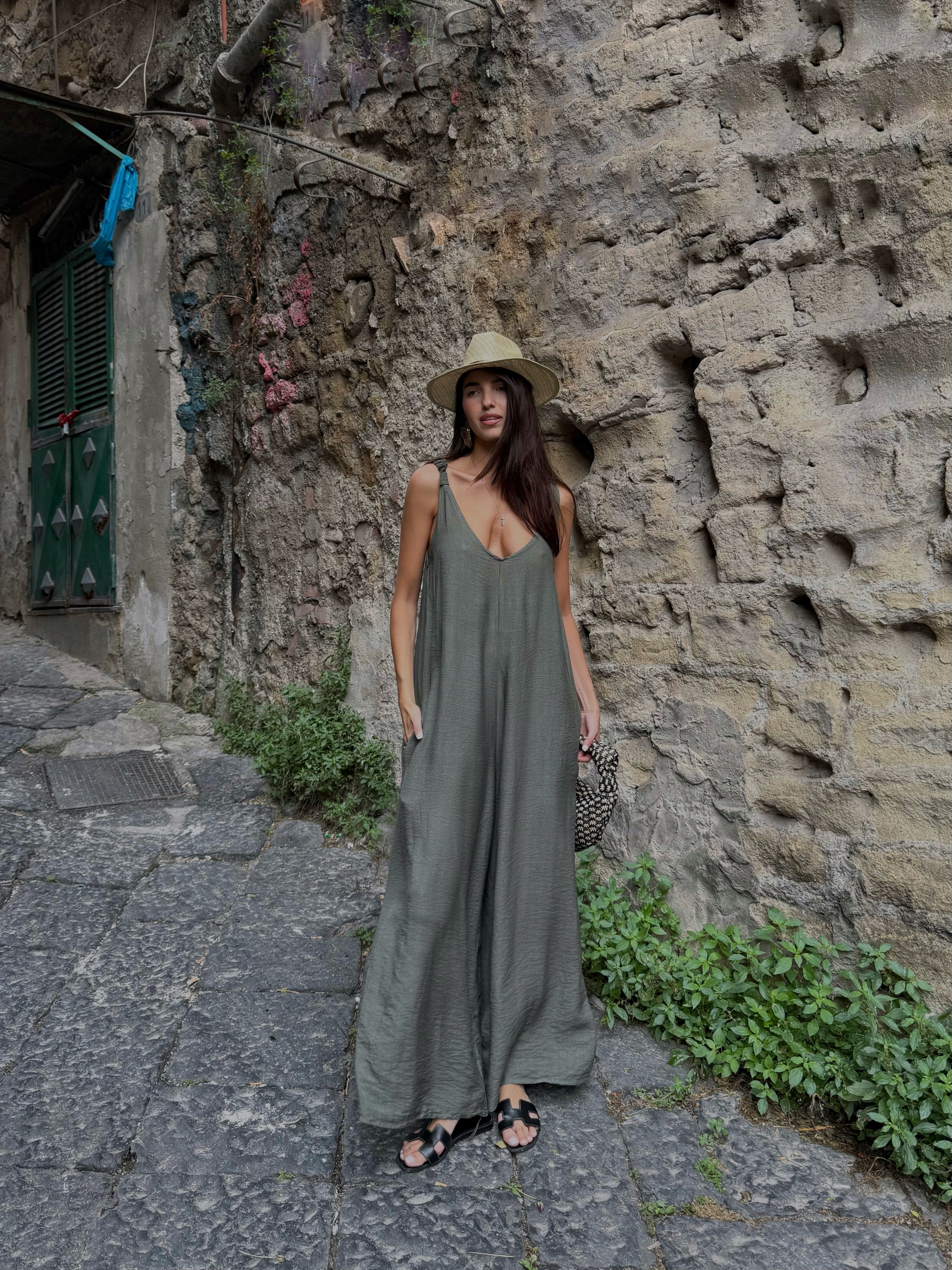 Jumpsuite formentera verde - LadyB Shop Online