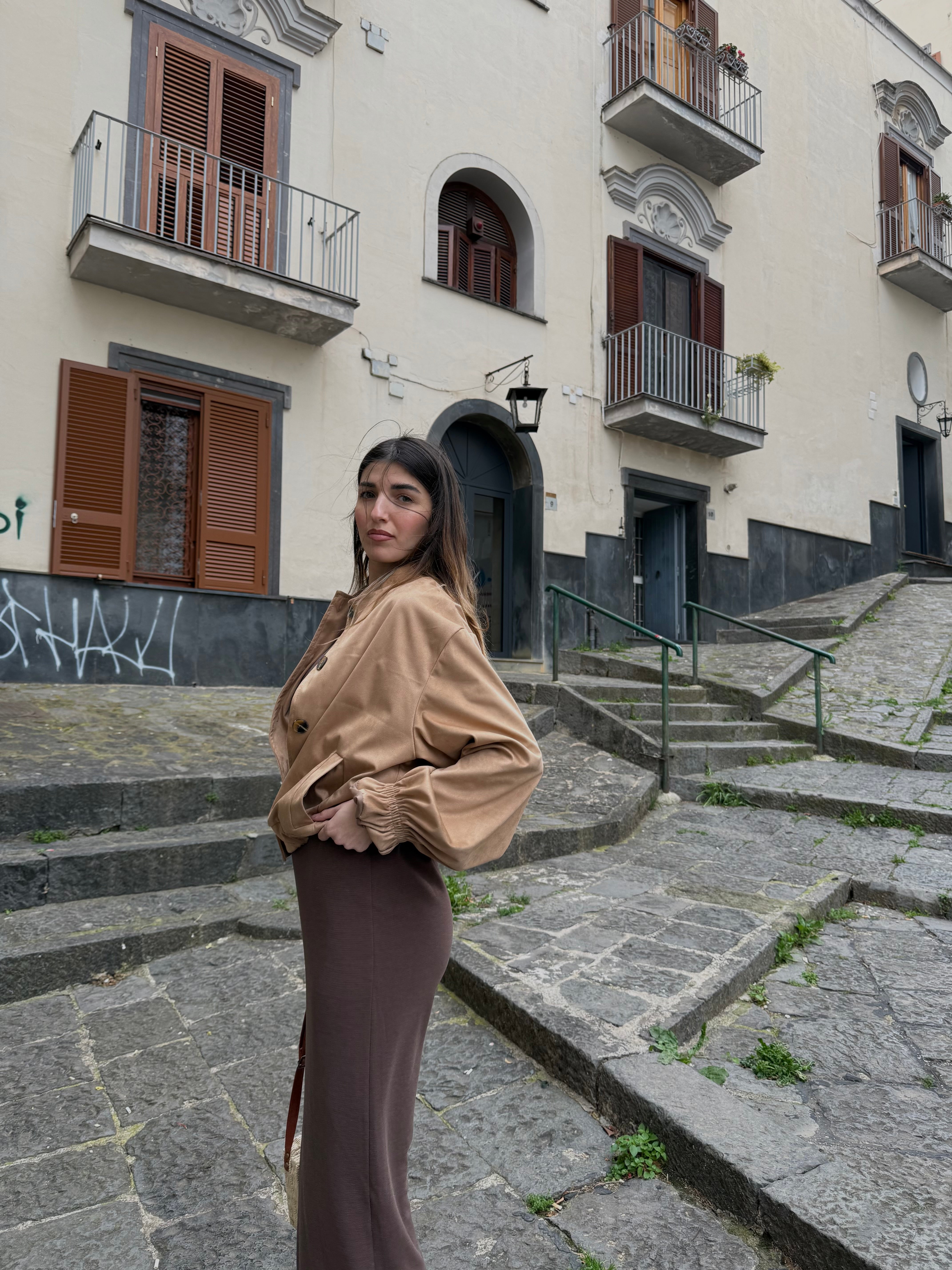 Bomber scamosciato - LadyB Shop Online