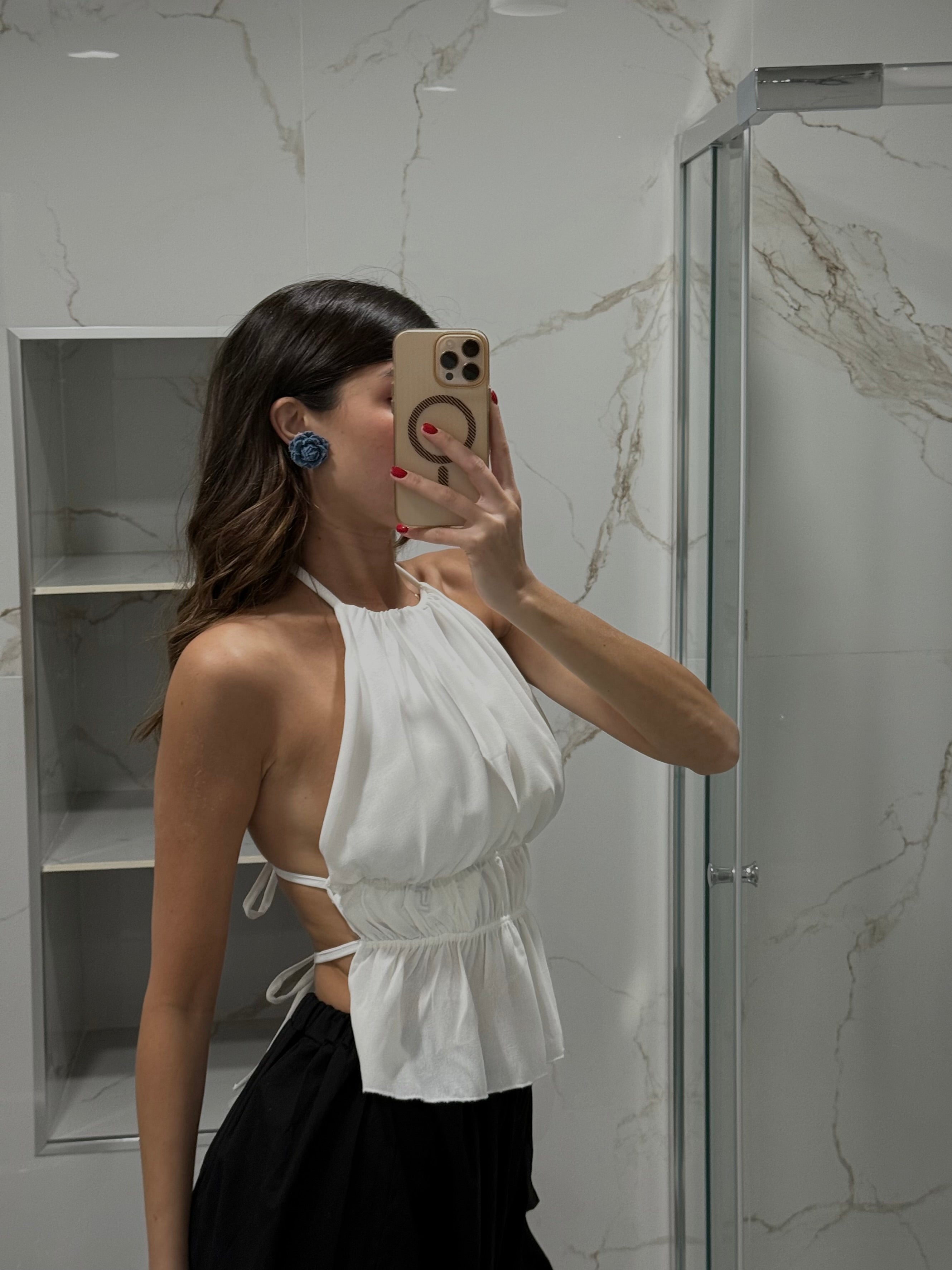 Top Marghe bianco - LadyB Shop Online