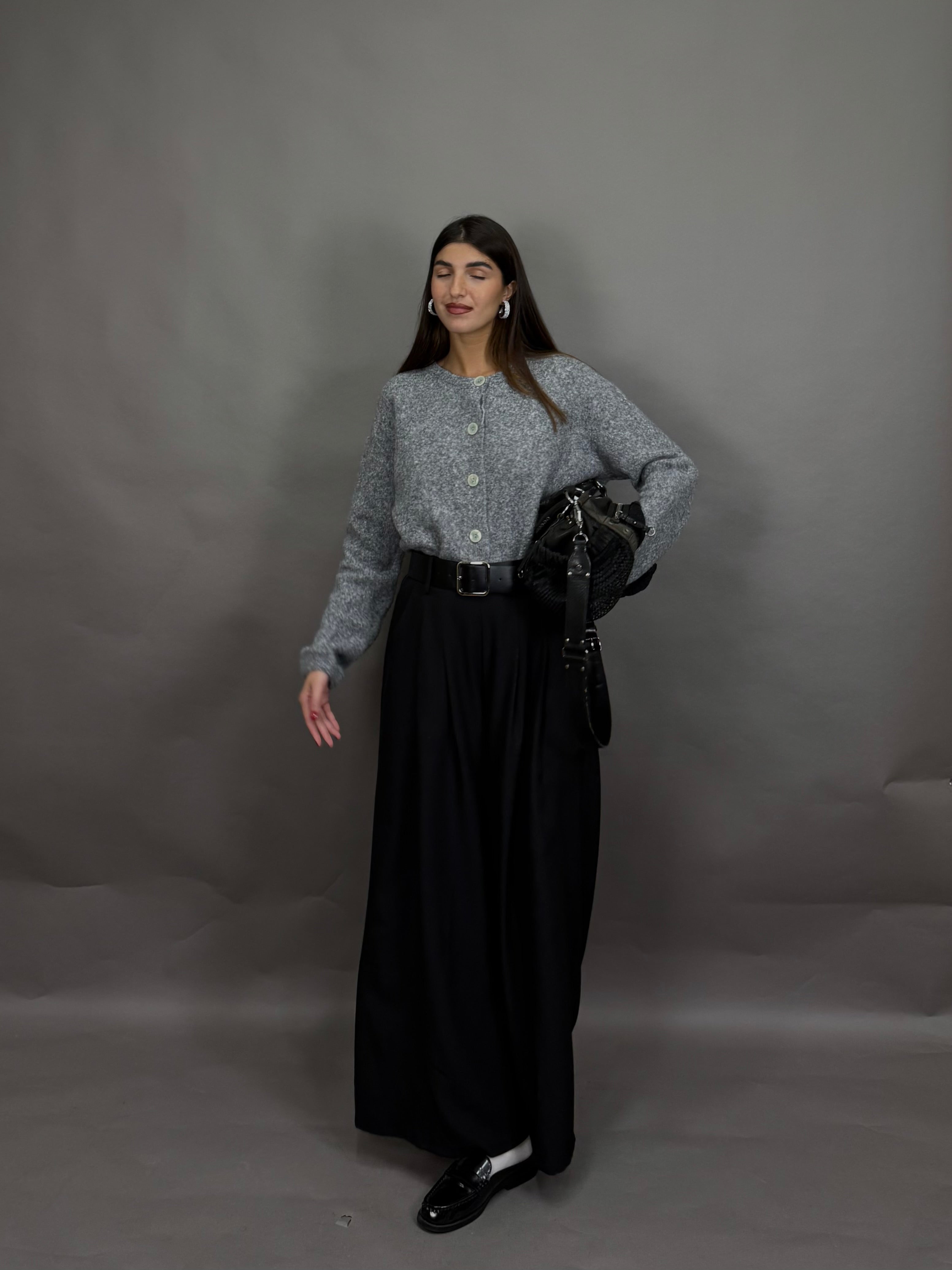 Pantalone morbido nero