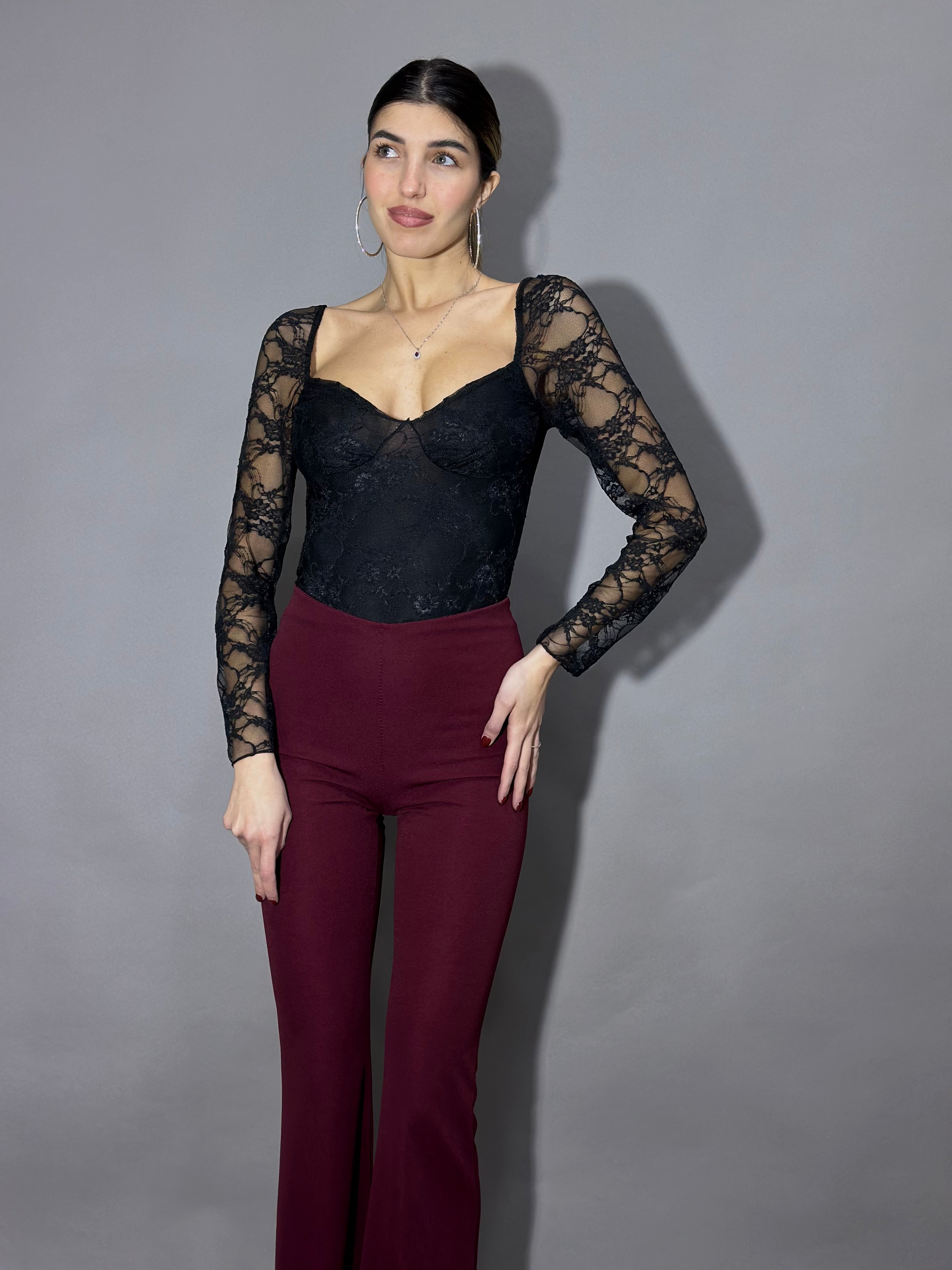 Body pizzo nero - LadyB Shop Online