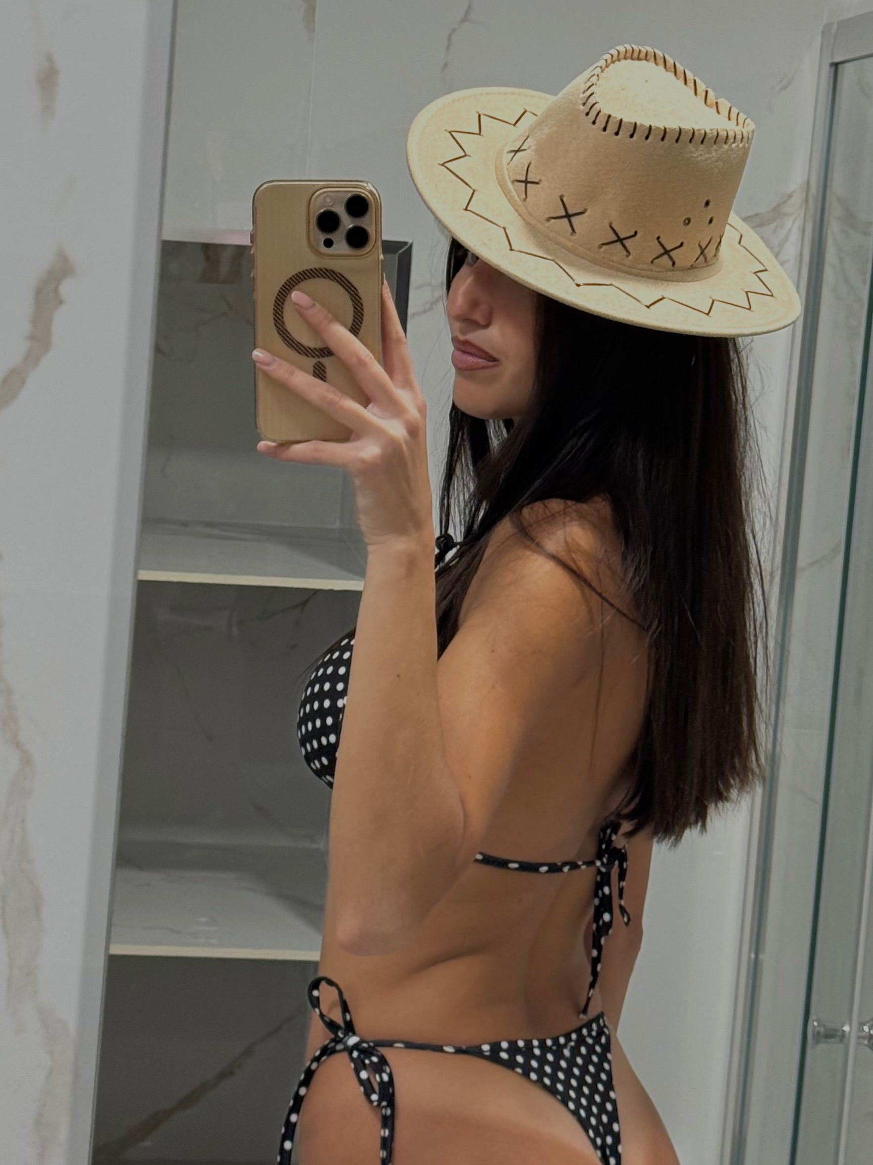 Bikini + coulotte pois