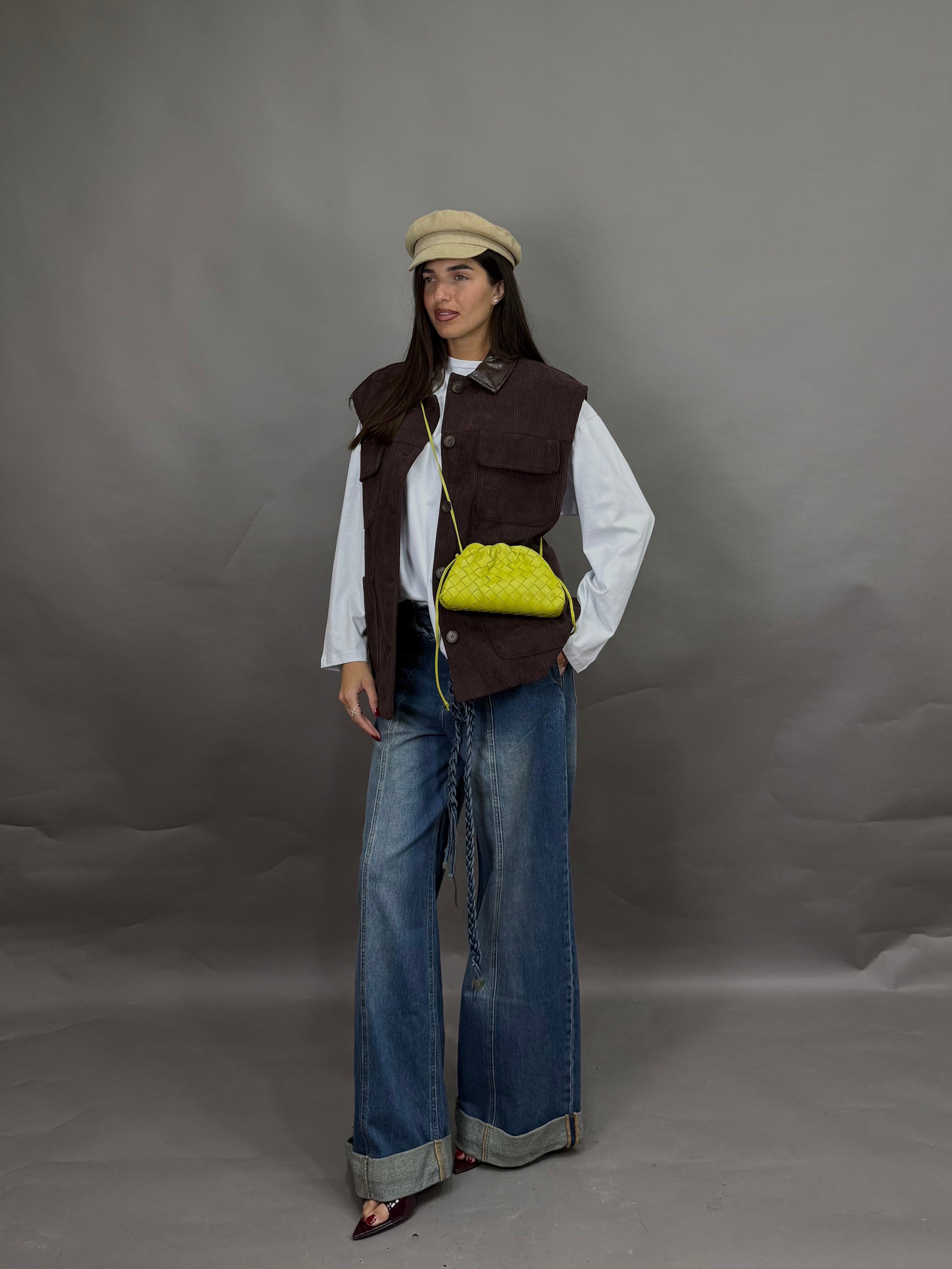 Gilet velluto lumina