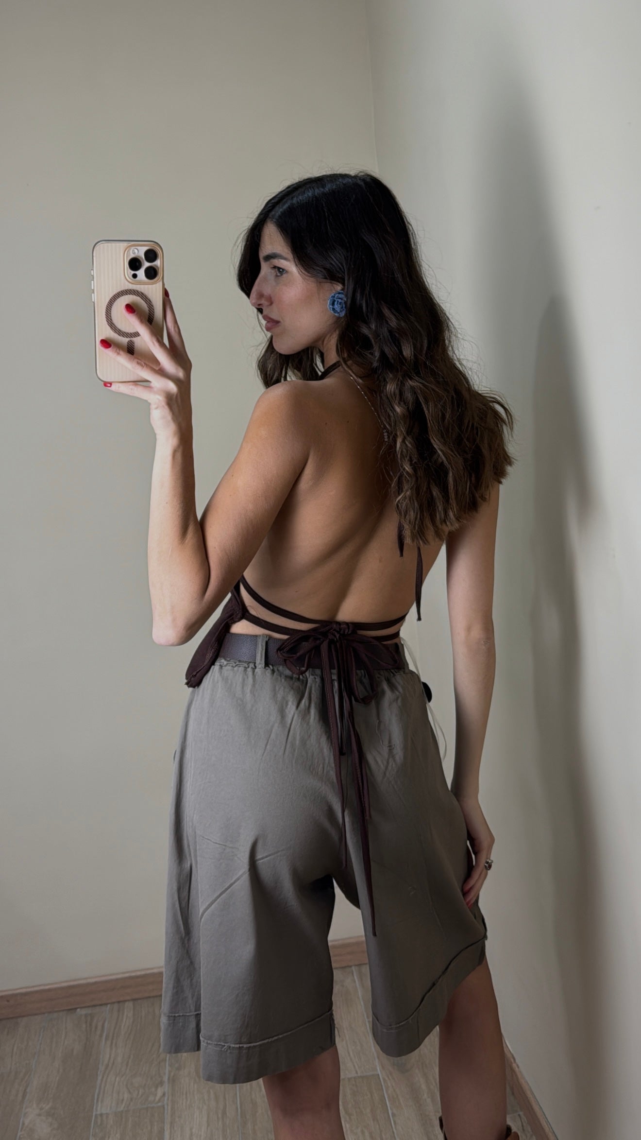 Top Marghe marrone - LadyB Shop Online