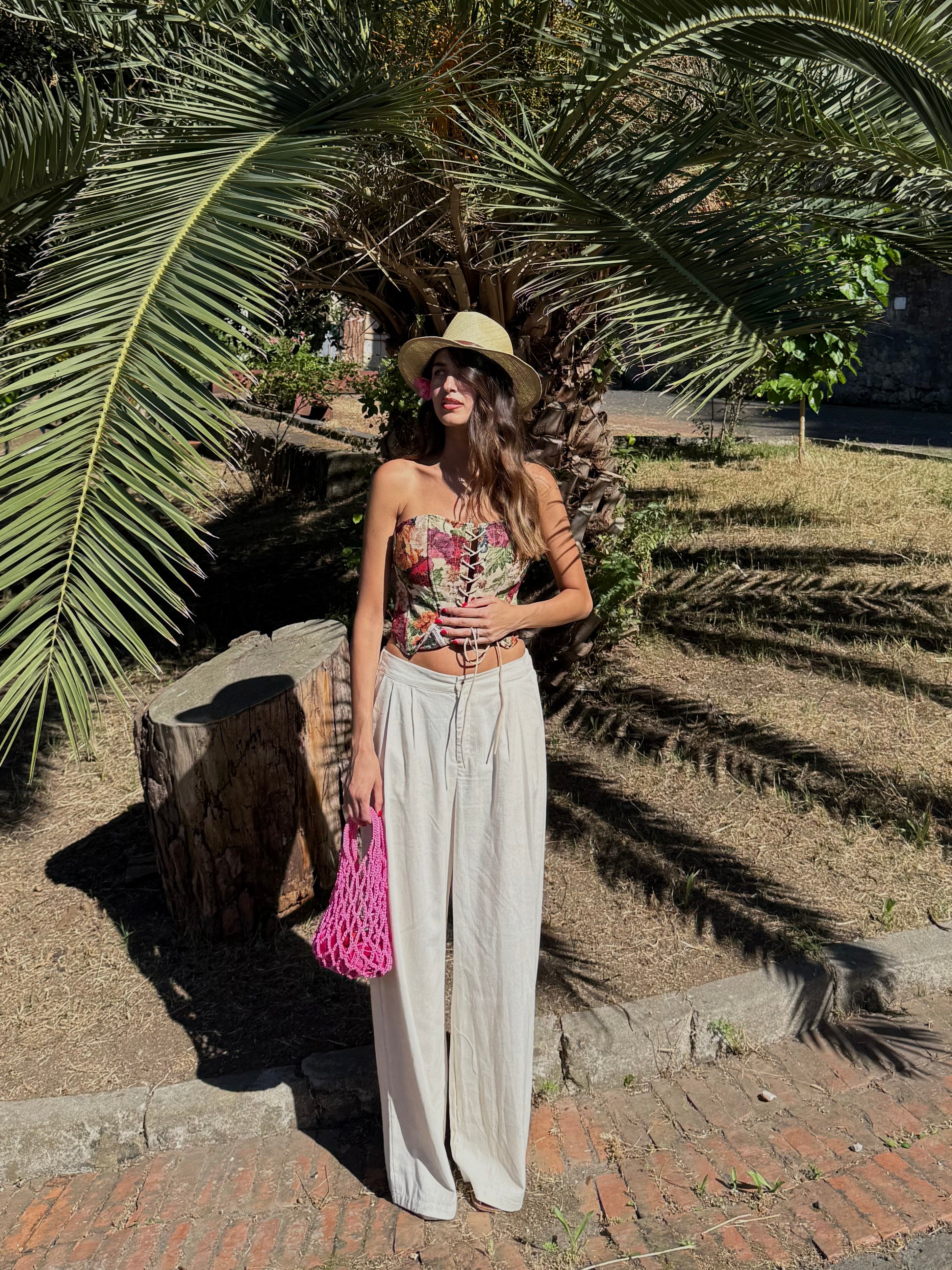 Pantalone misto lino classico - LadyB Shop Online