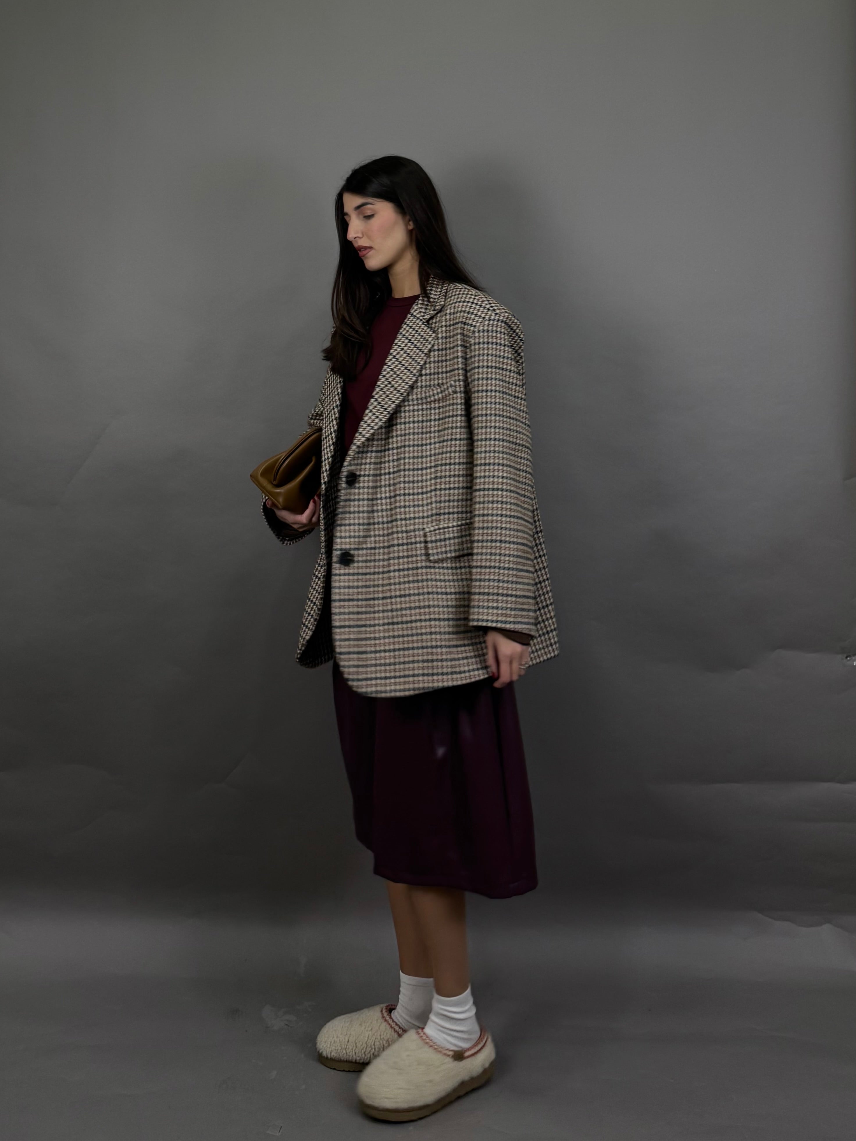 Blazer peso cappotto over