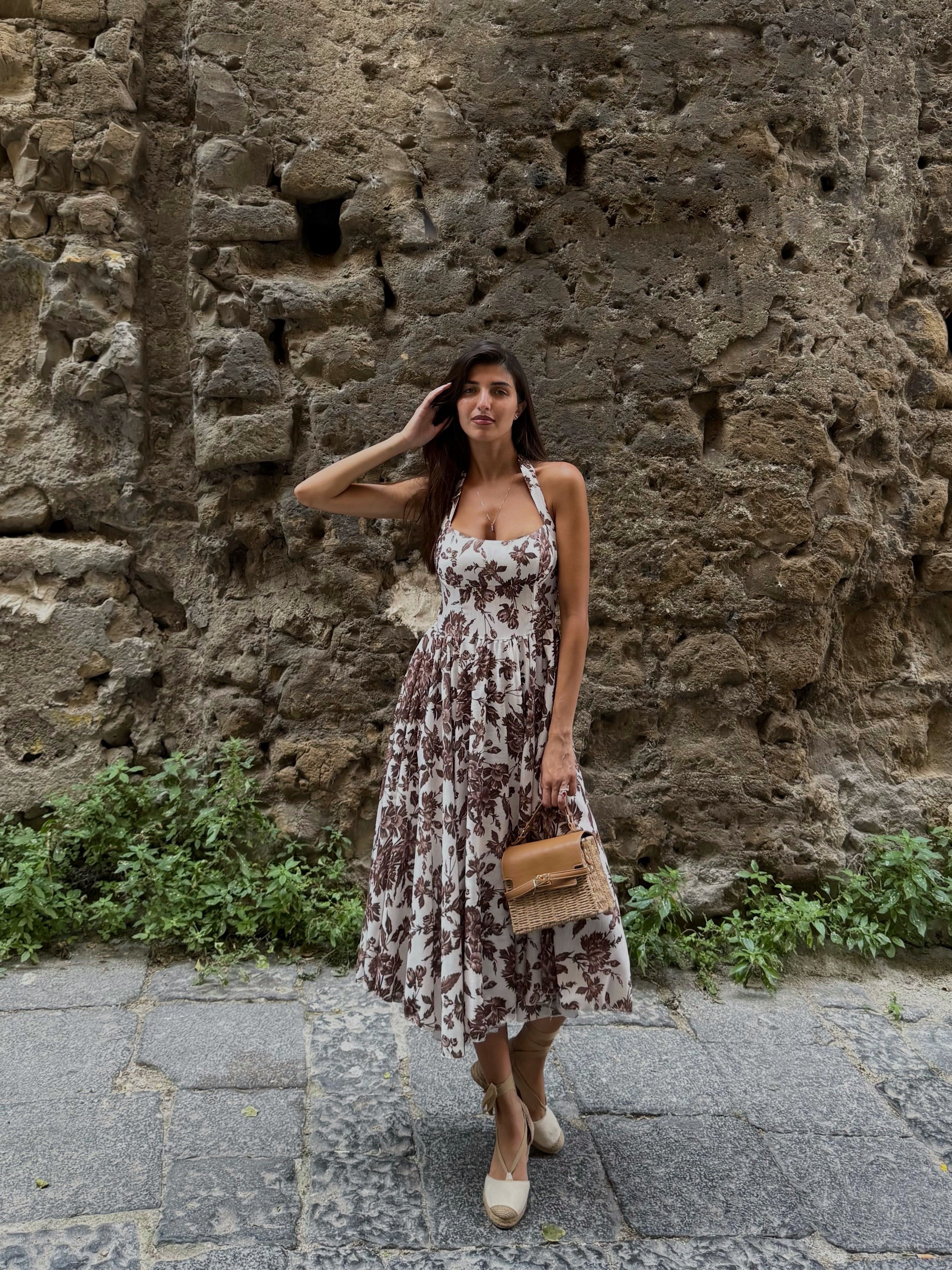 Dress Taormina marrone - LadyB Shop Online