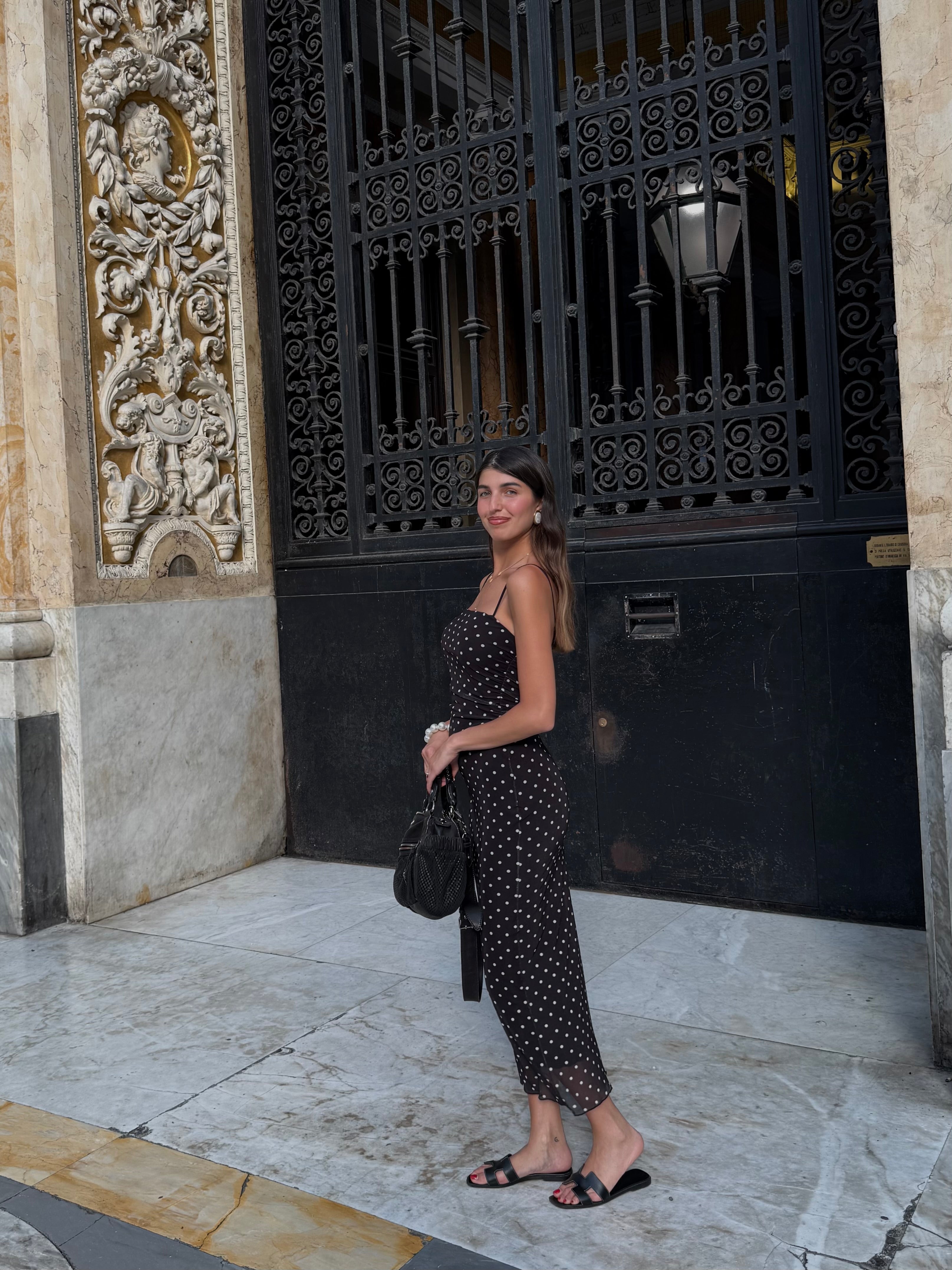 Dress pois nero - LadyB Shop Online