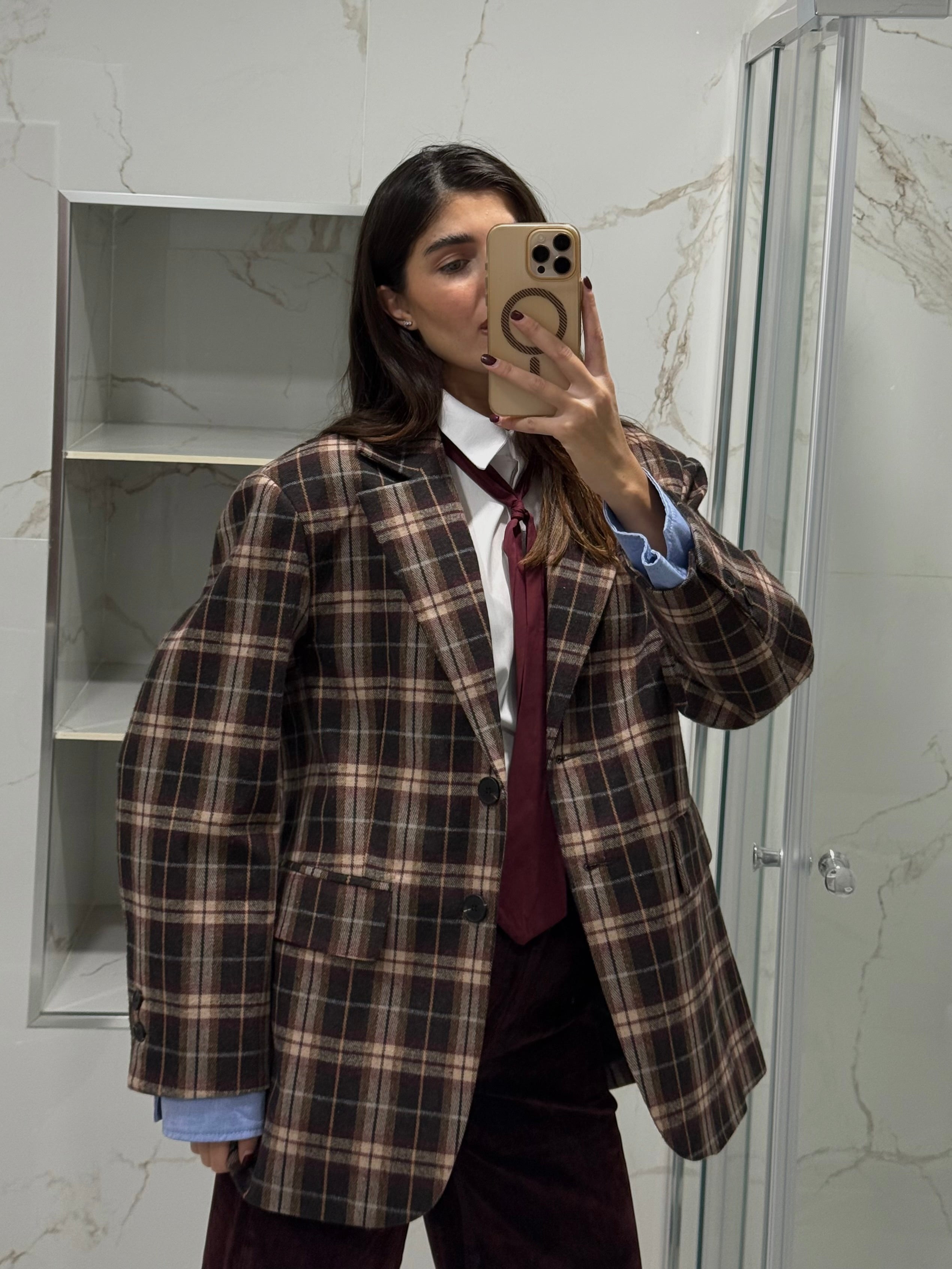 Blazer lumina quadri