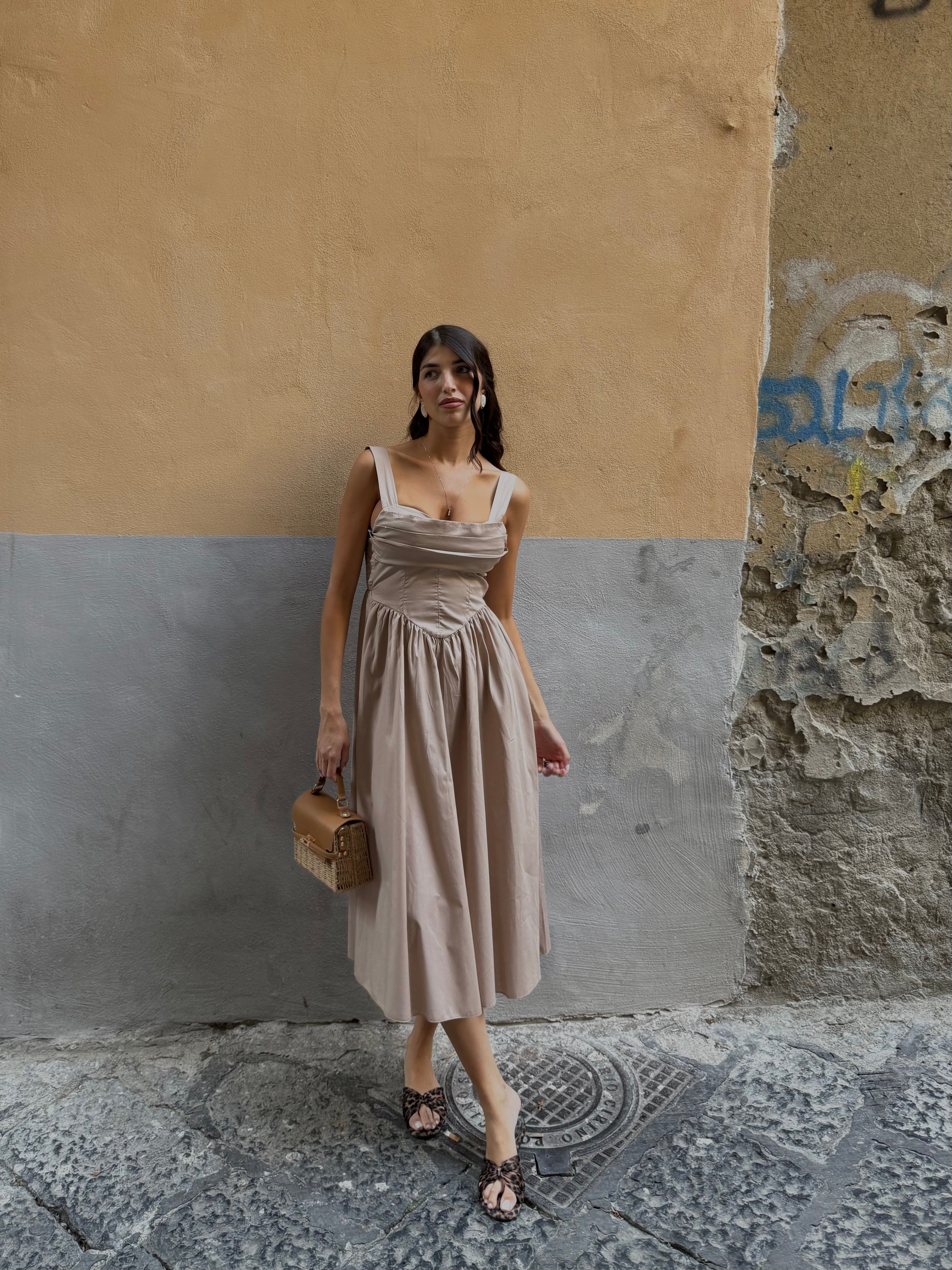 Dress Marylin tortora - LadyB Shop Online