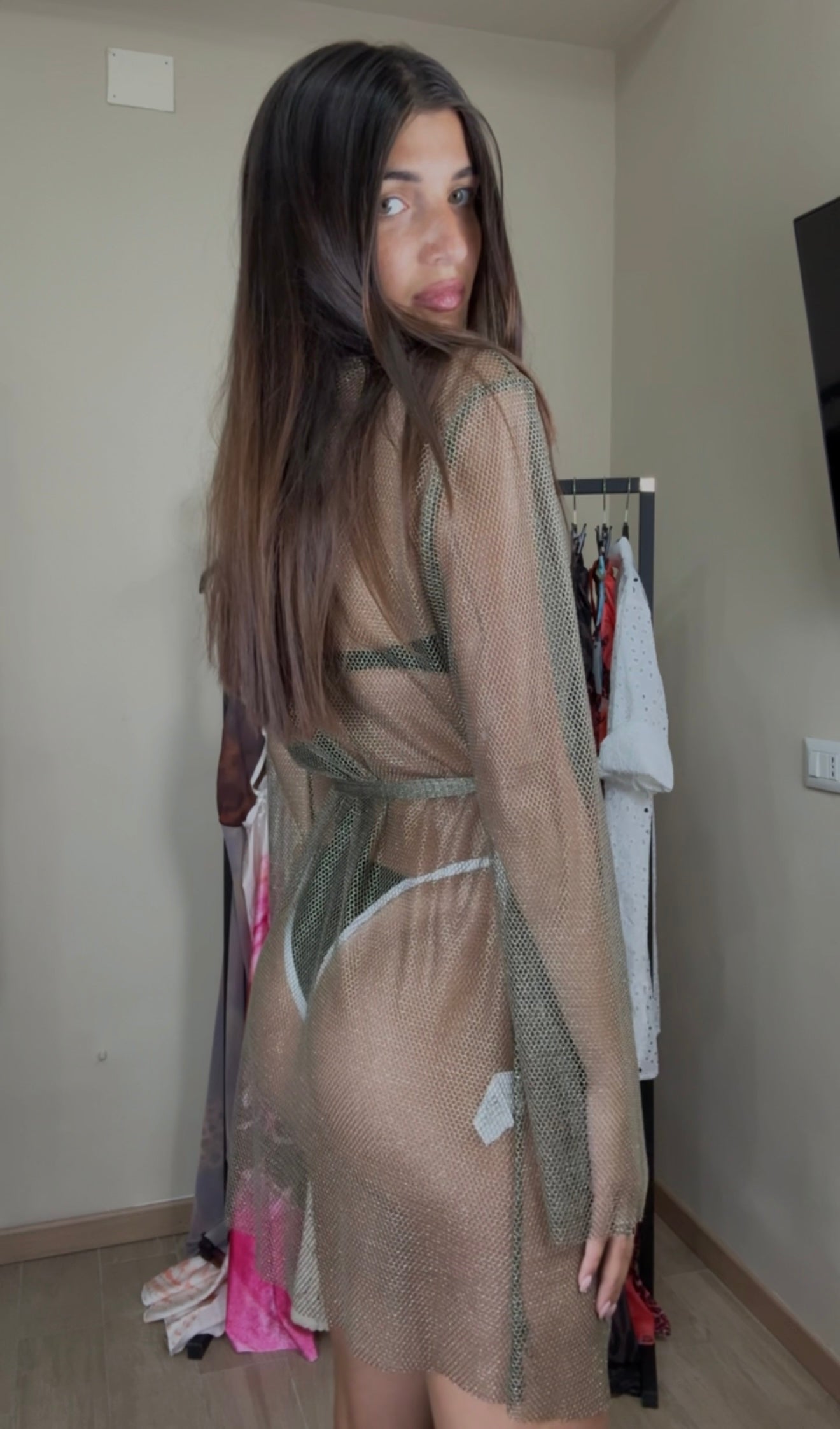 Kimono rete oro - LadyB Shop Online