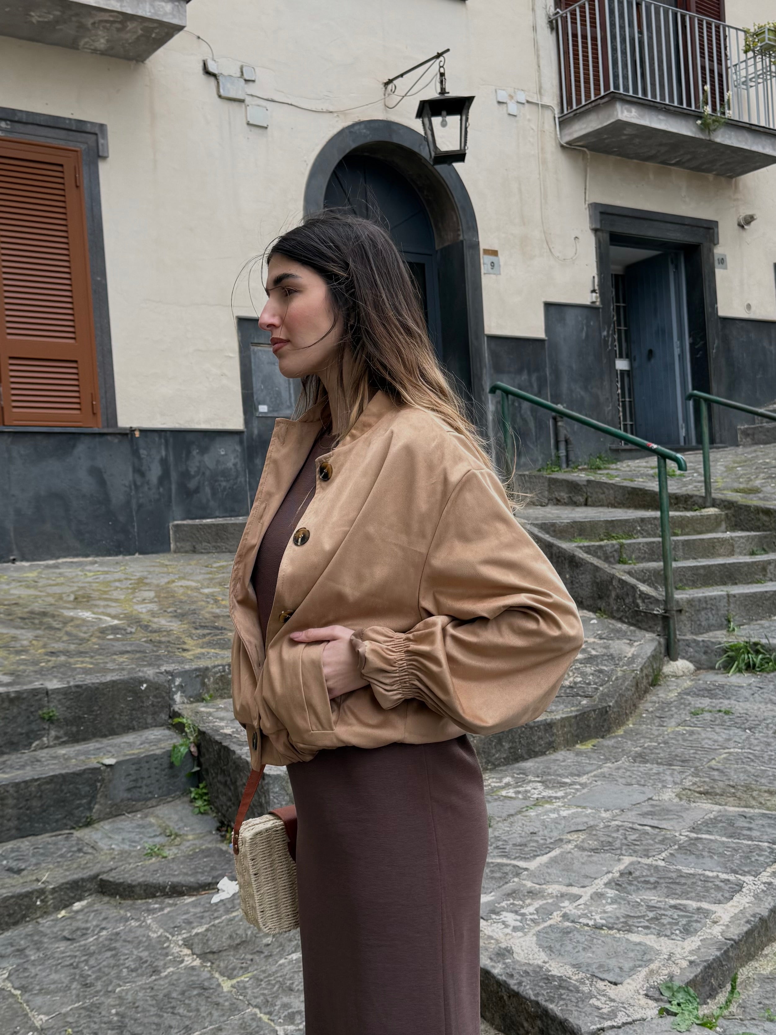 Bomber scamosciato - LadyB Shop Online