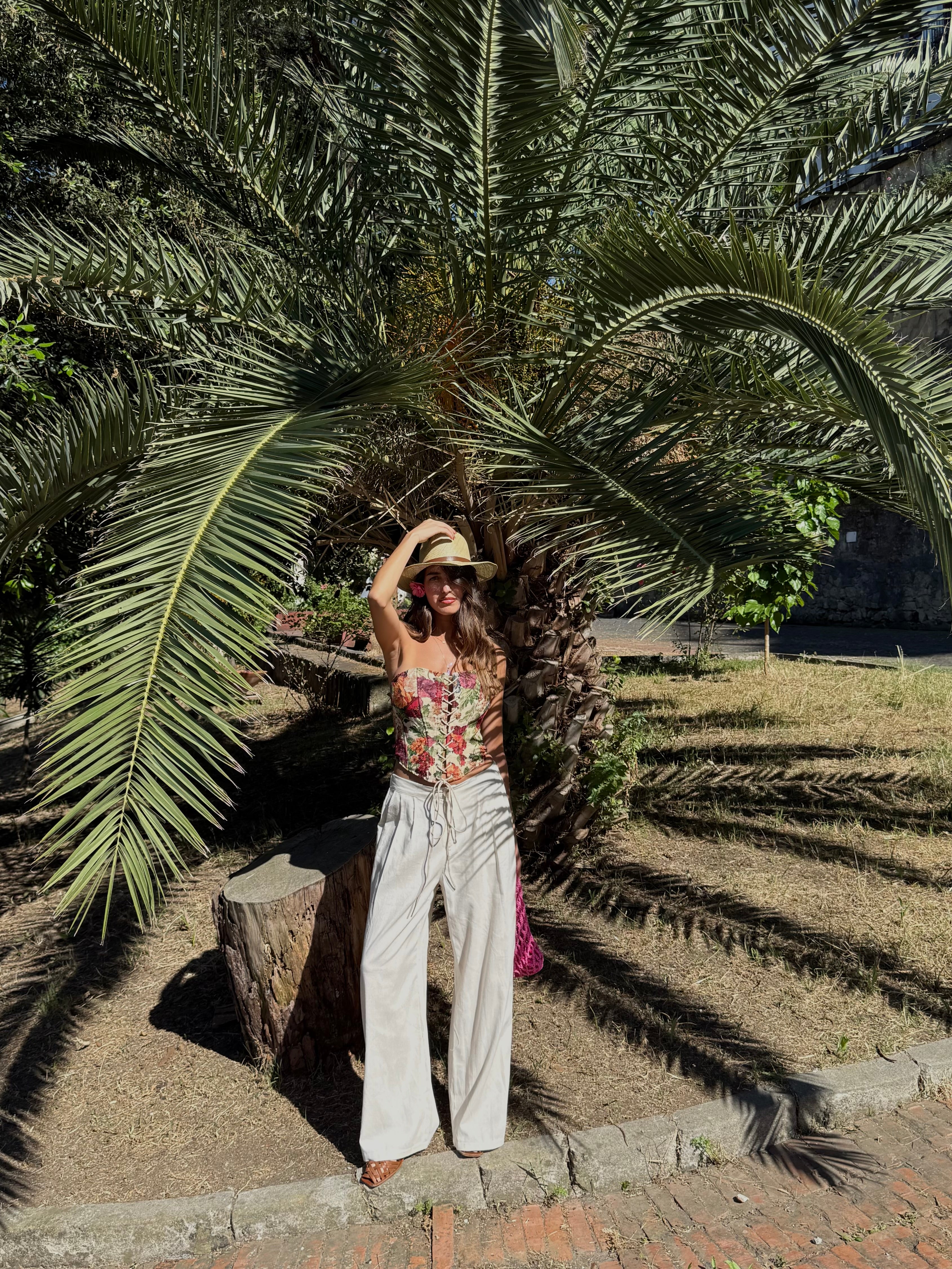 Pantalone misto lino classico - LadyB Shop Online