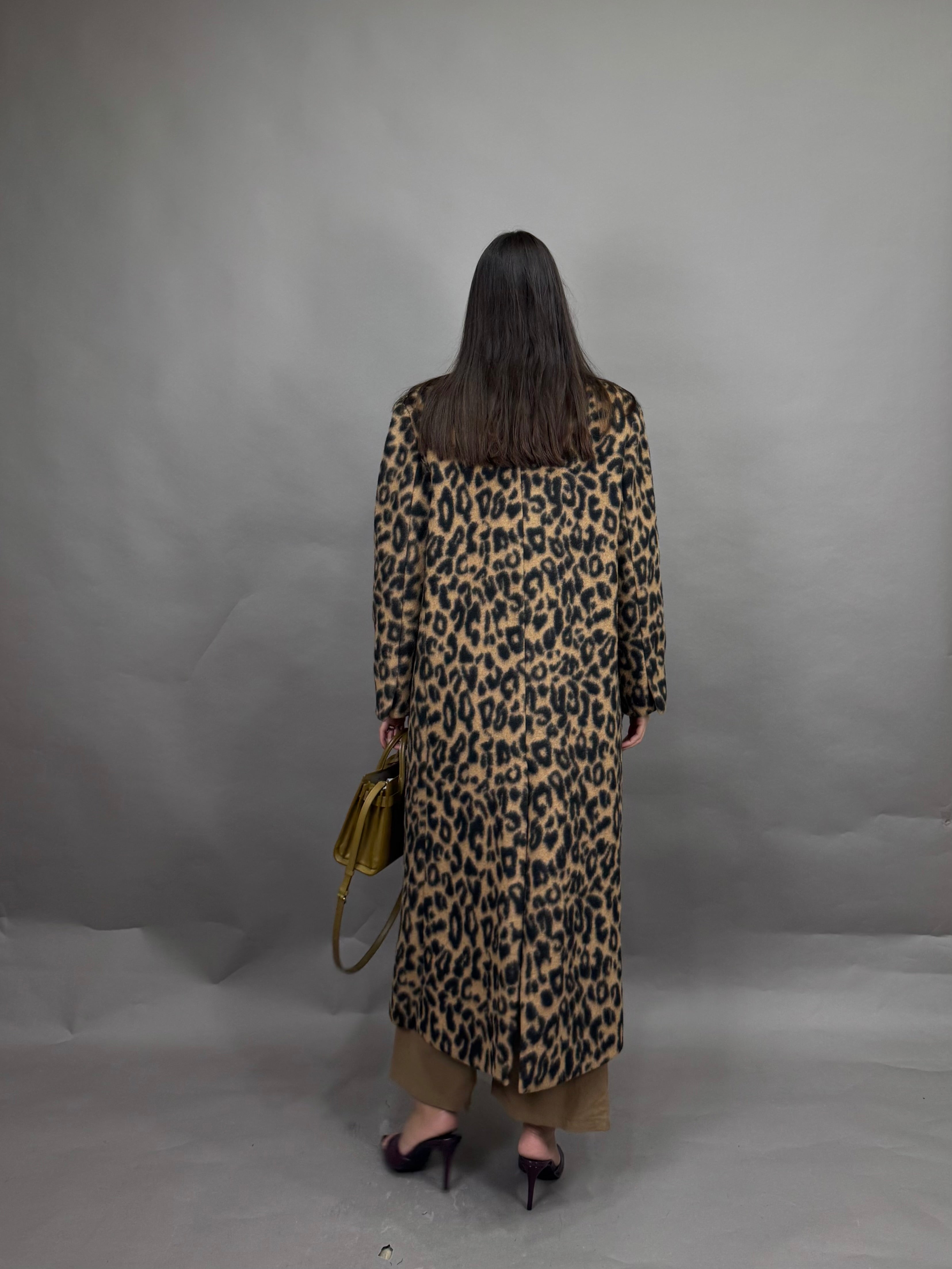 Cappotto leopardato lumina marrone